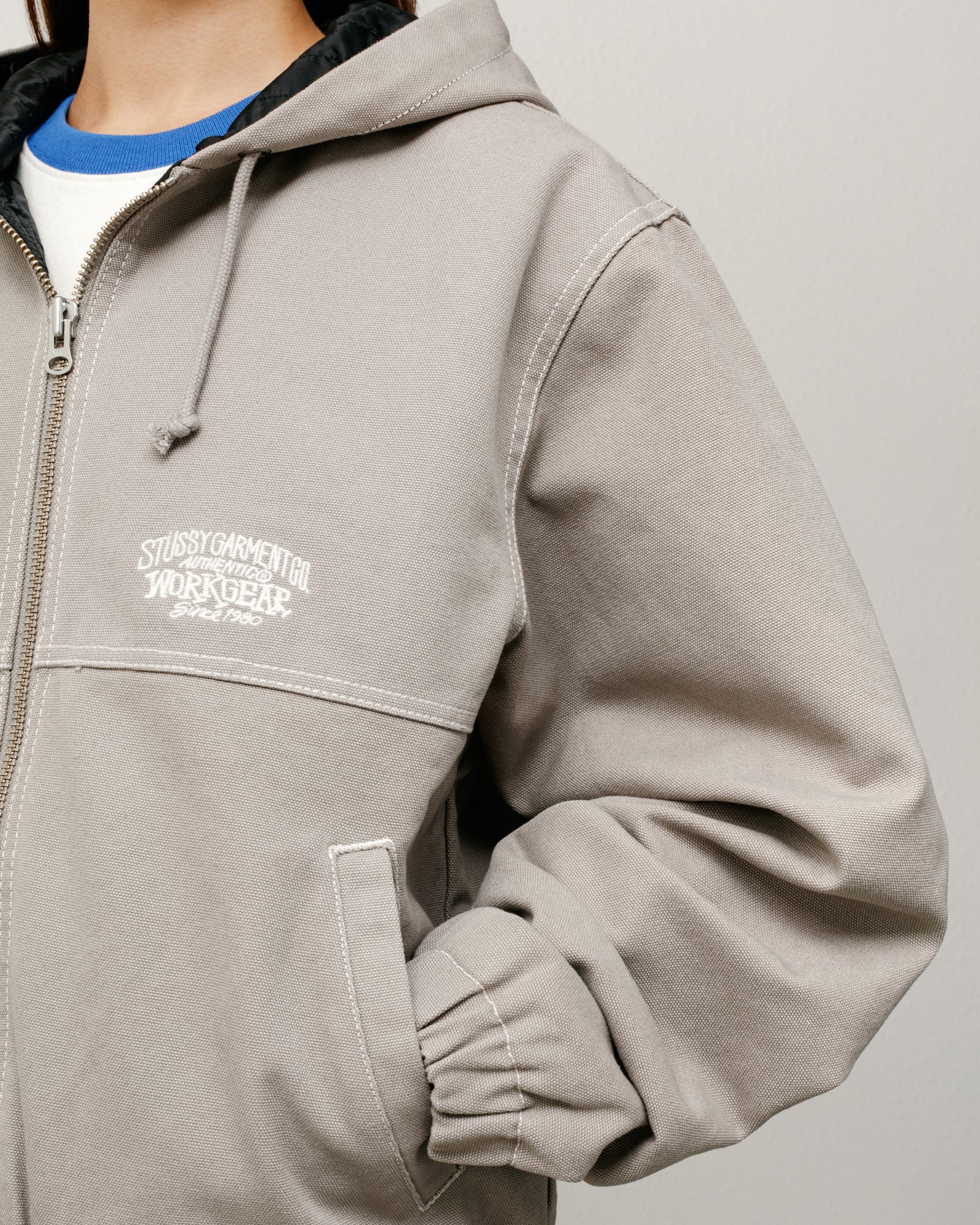 Work Jacket Contrast Stitch – Grey | Outerwear | Stüssy Japan