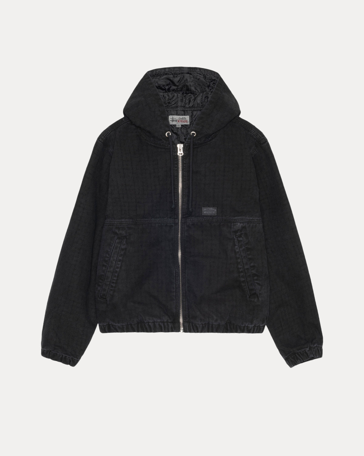 Work Jacket Canvas Needle Punch in black – Stüssy Japan