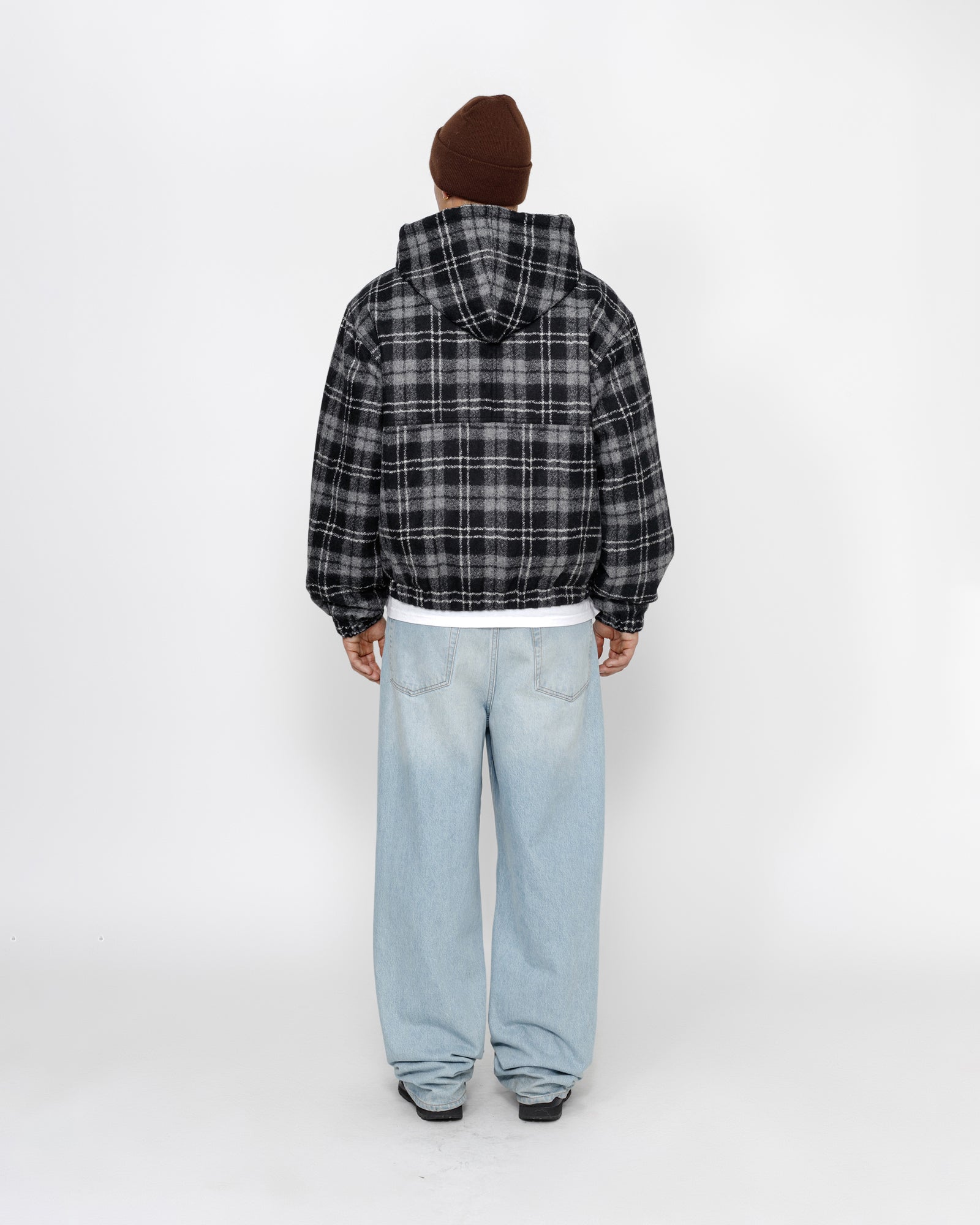 Work Jacket Wool Plaid in charcoal – Stüssy Japan