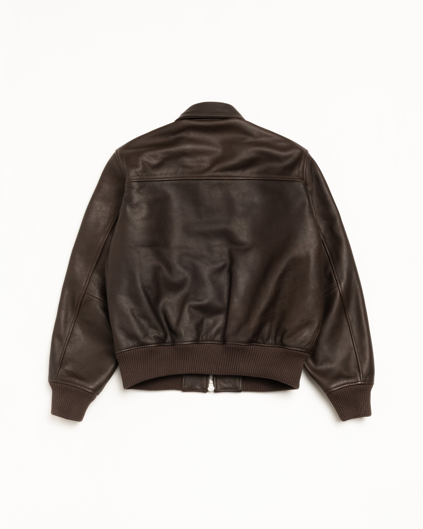 Leather Flight Jacket – Dark Brown | Outerwear | Stüssy Japan