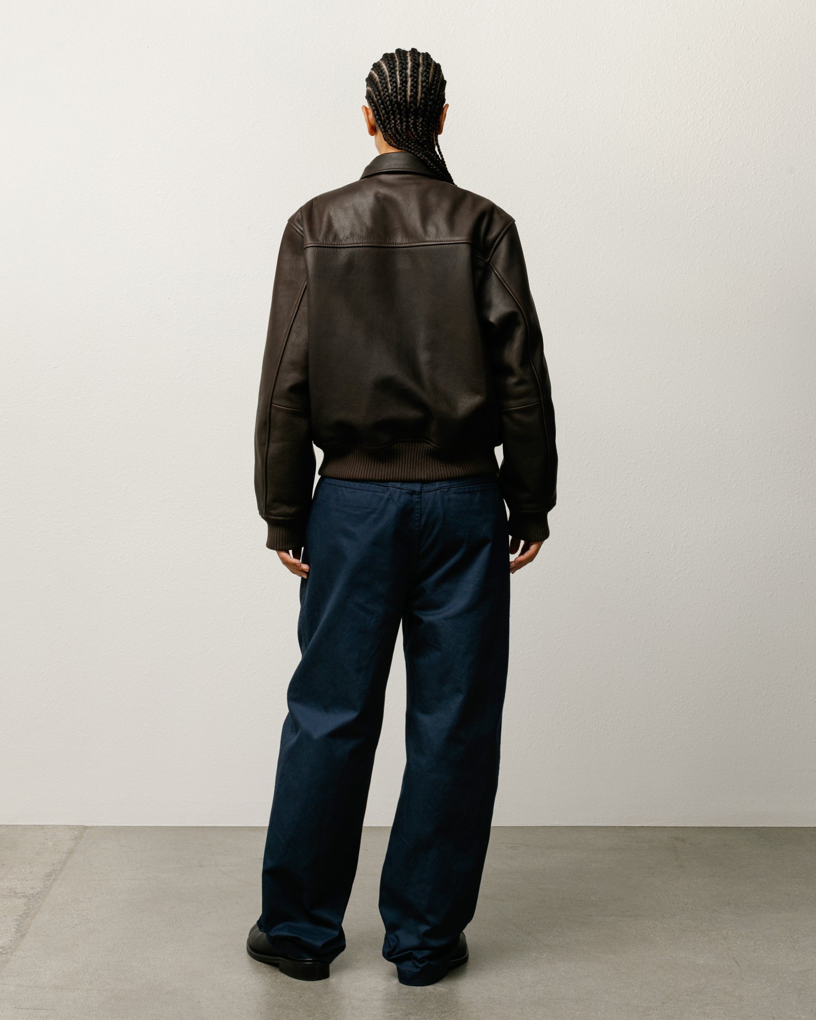 Leather Flight Jacket – Dark Brown | Outerwear | Stüssy Japan