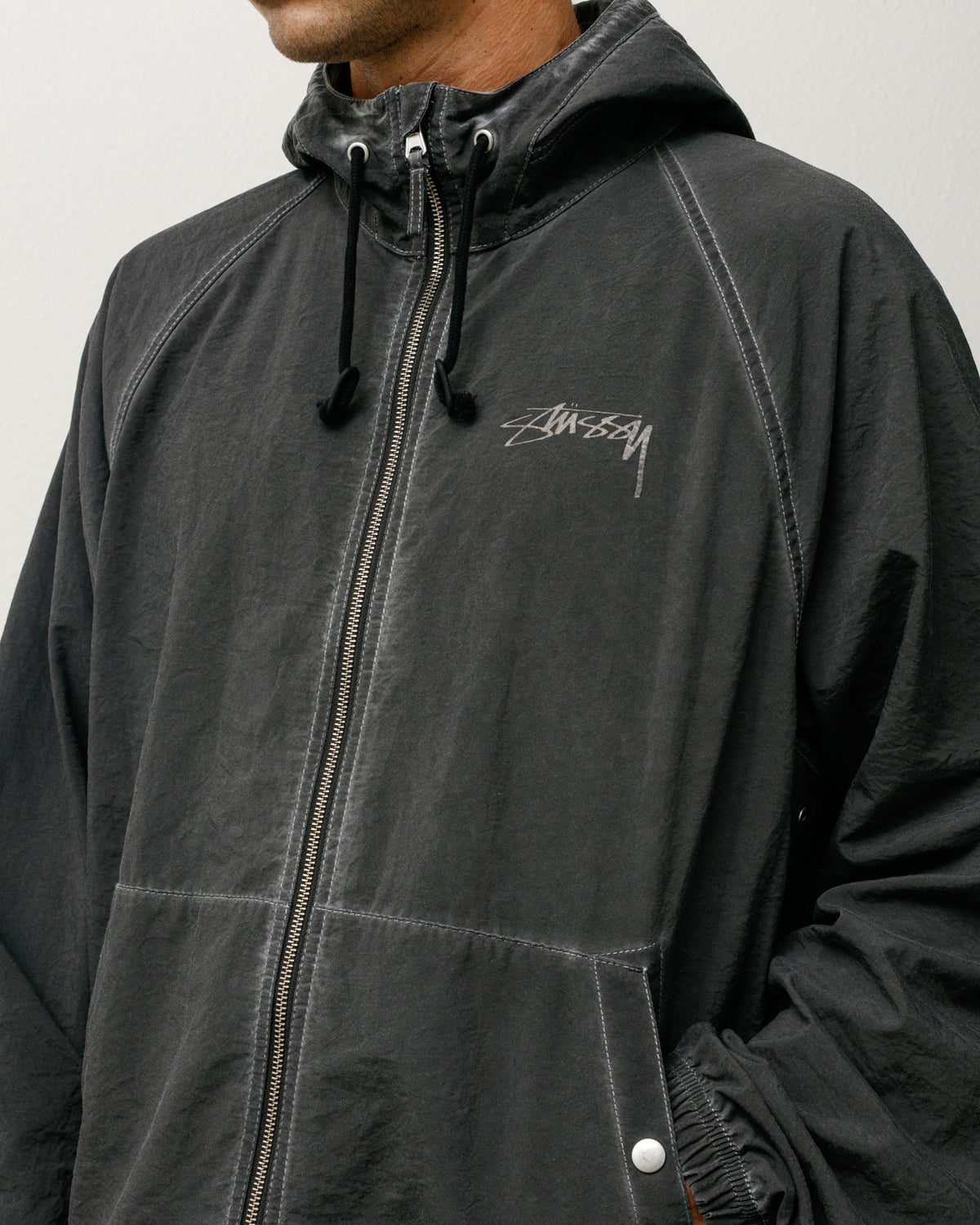 Beach Shell Garment Dyed – Black | Outerwear | Stüssy Japan