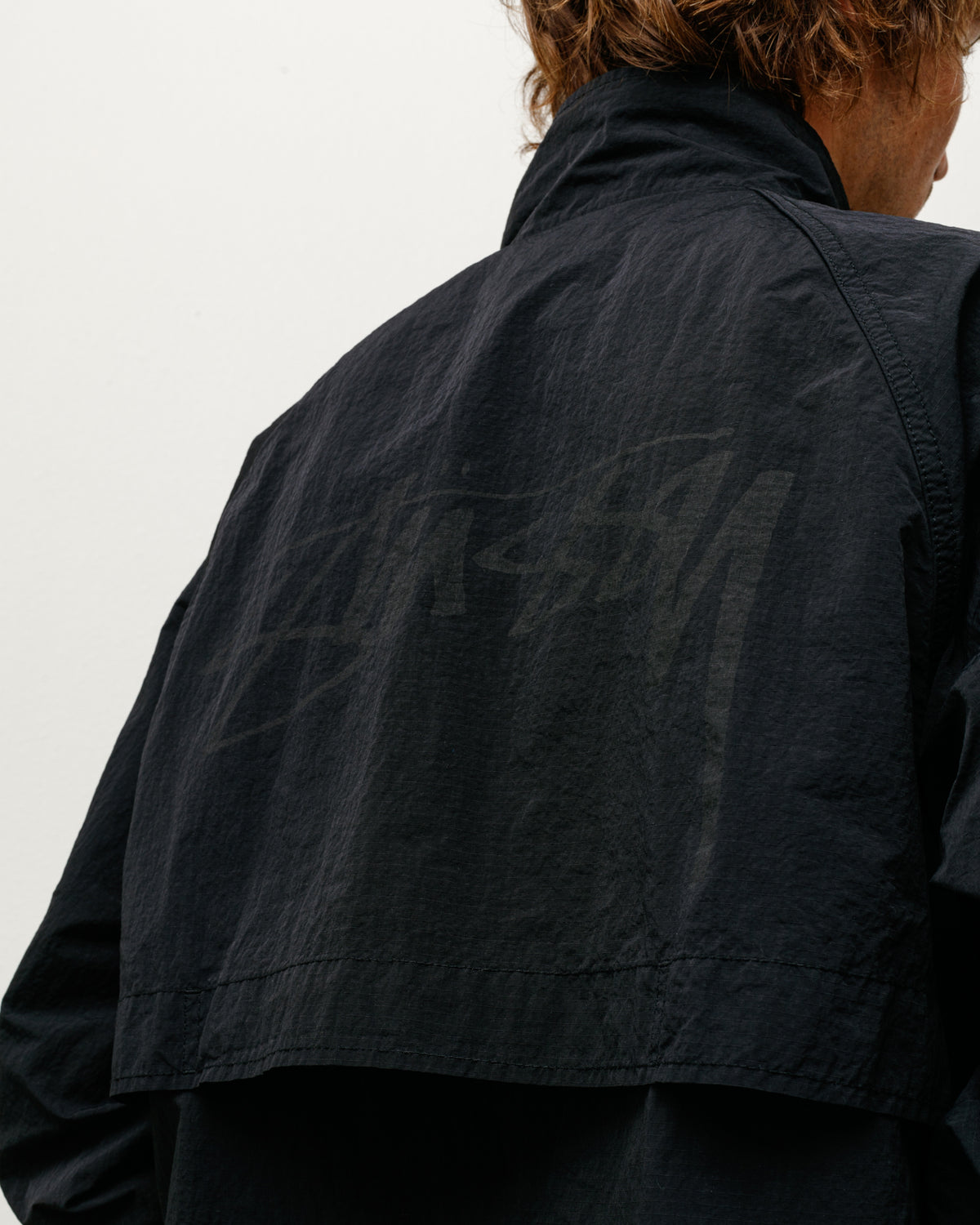 Warm Up Jacket – Black | Outerwear | Stüssy Japan