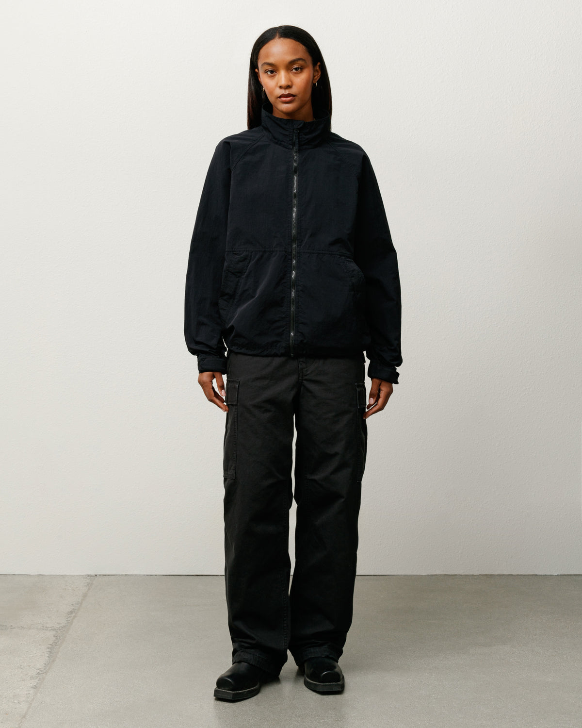 Warm Up Jacket – Black | Outerwear | Stüssy Japan