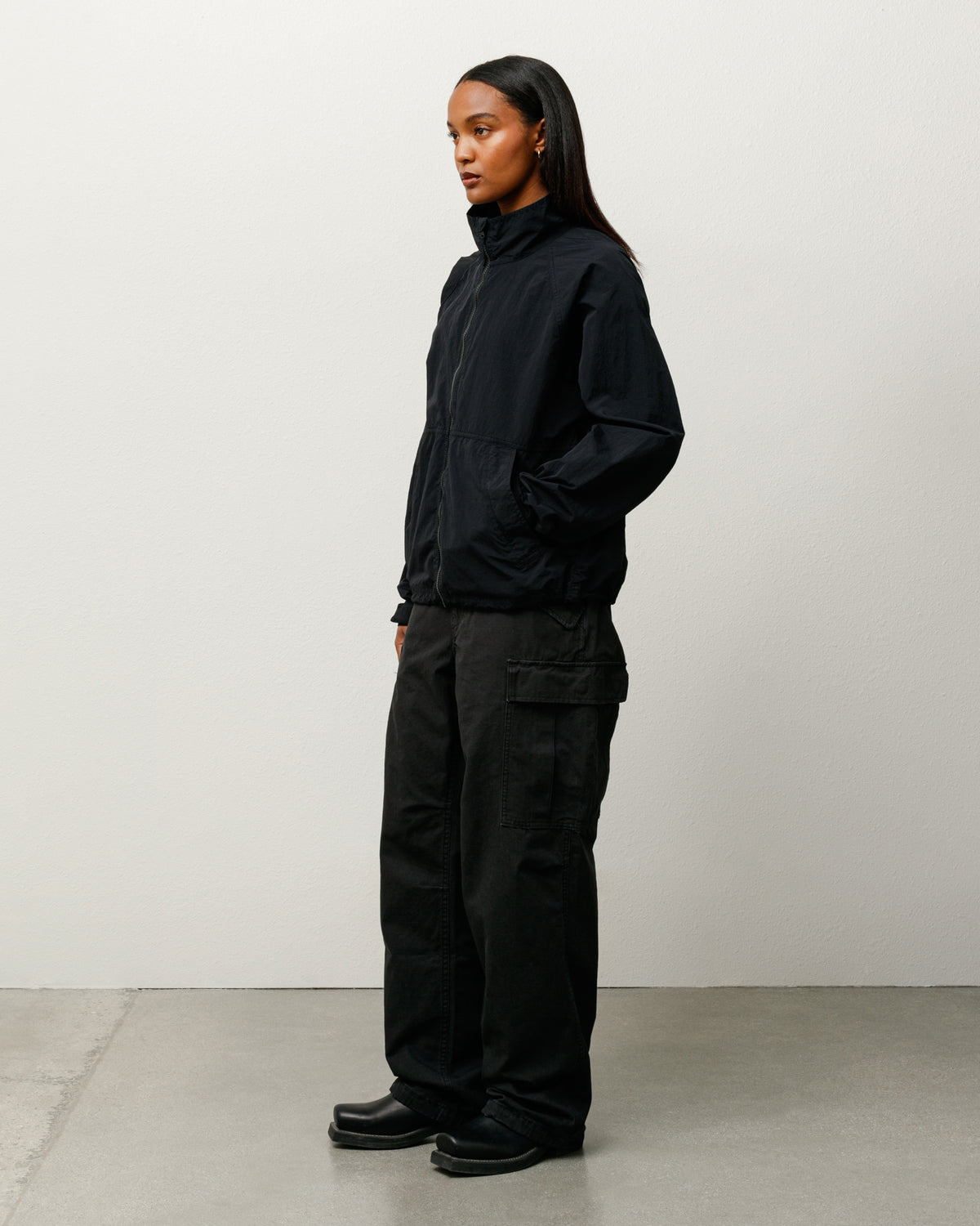 Warm Up Jacket – Black | Outerwear | Stüssy Japan