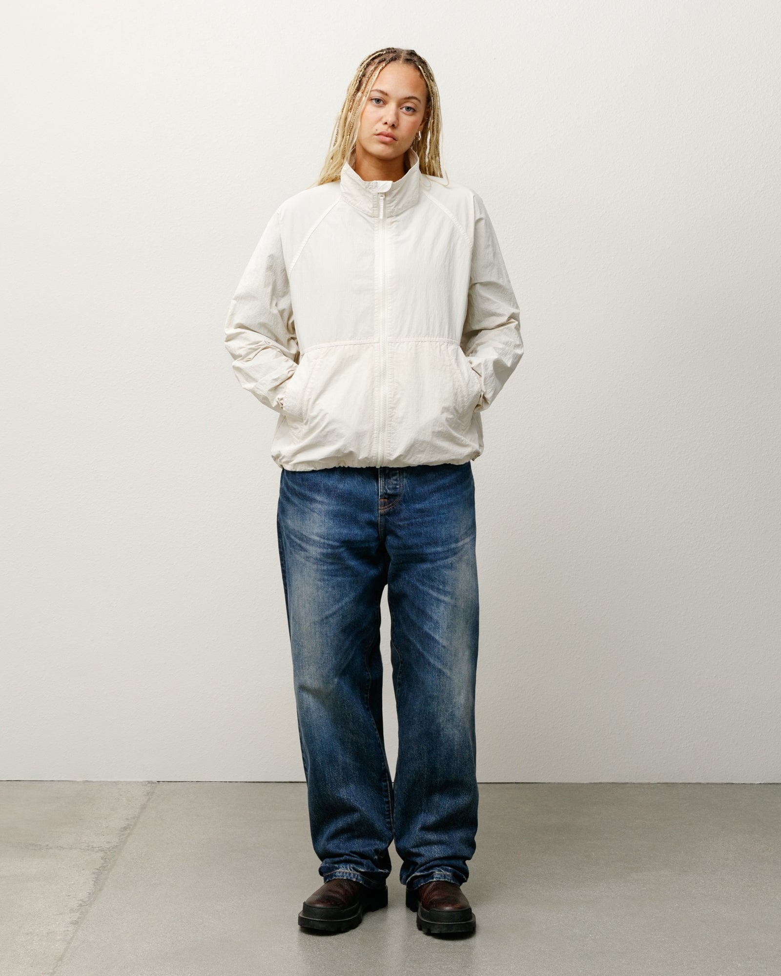 Warm Up Jacket – Bone | Outerwear | Stüssy Japan