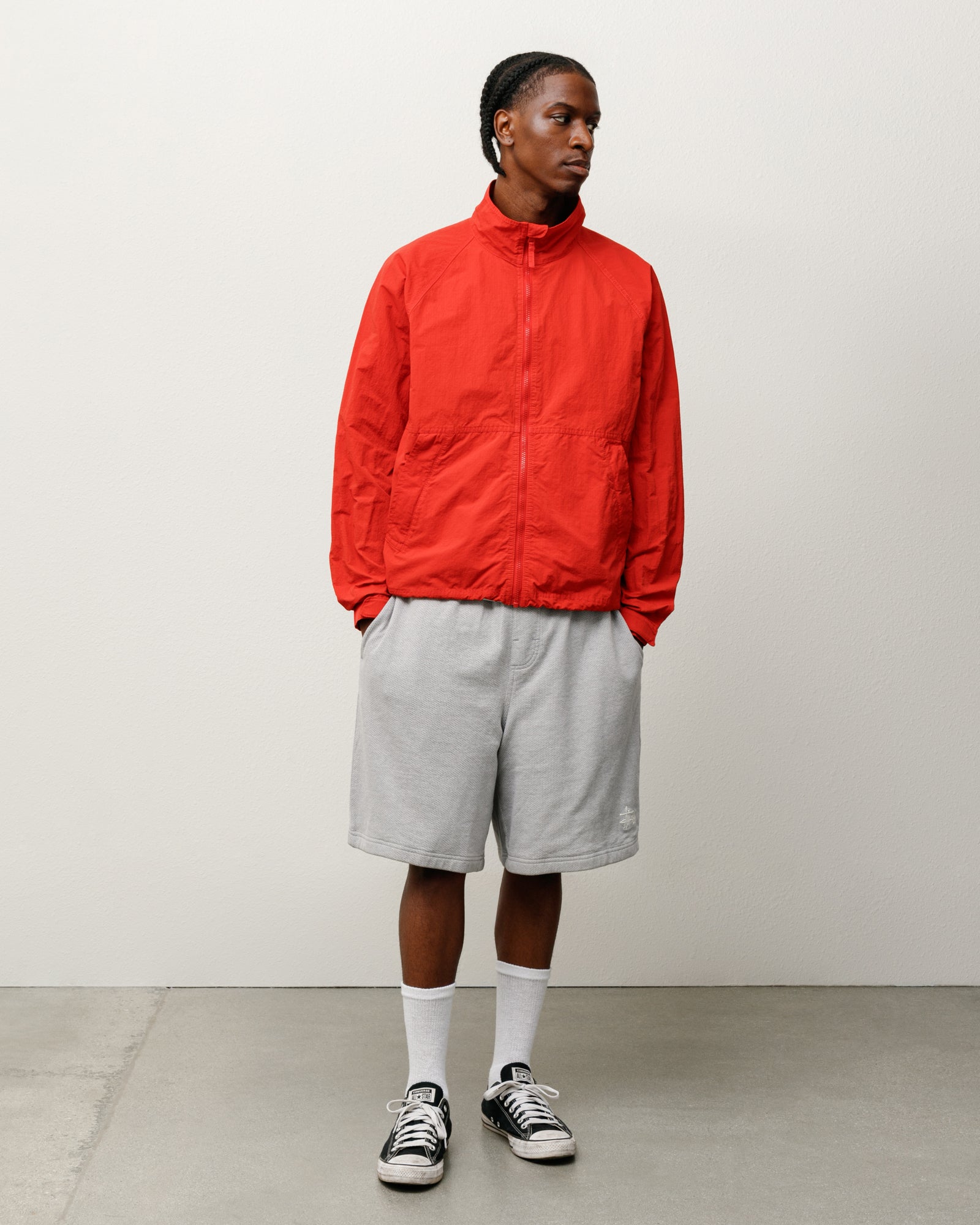 Warm Up Jacket – Red | Outerwear | Stüssy Japan