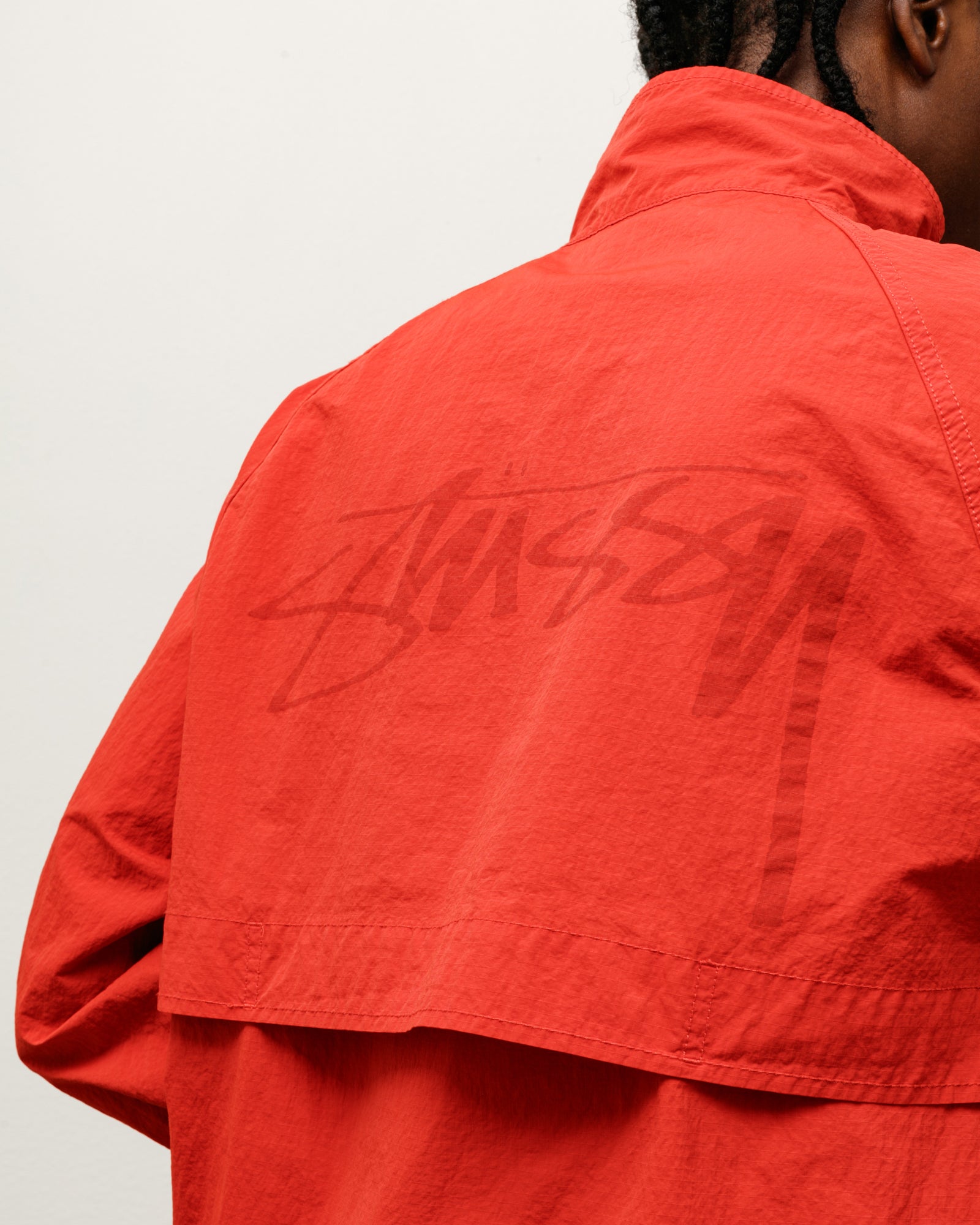 Warm Up Jacket – Red | Outerwear | Stüssy Japan