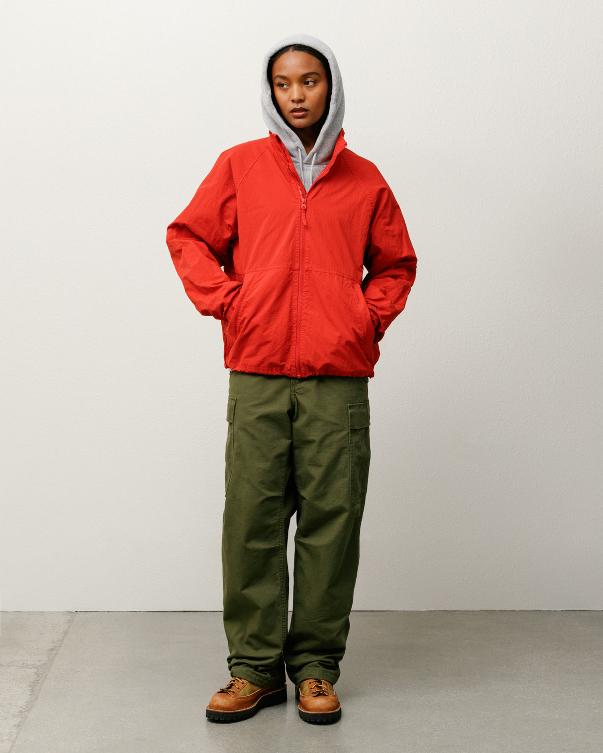 Warm Up Jacket – Red | Outerwear | Stüssy Japan