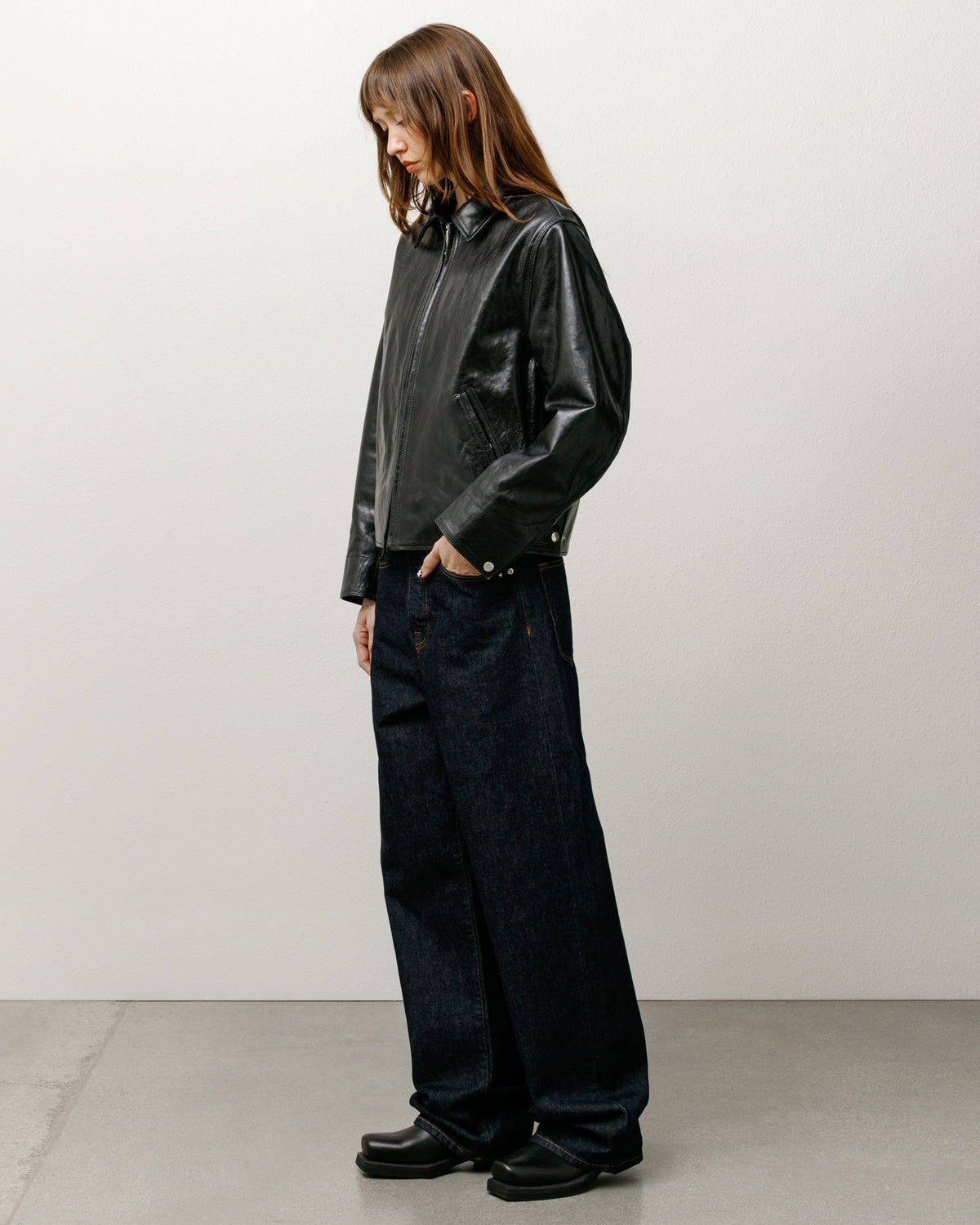 Garage Jacket Leather – Black | Outerwear | Stüssy Japan
