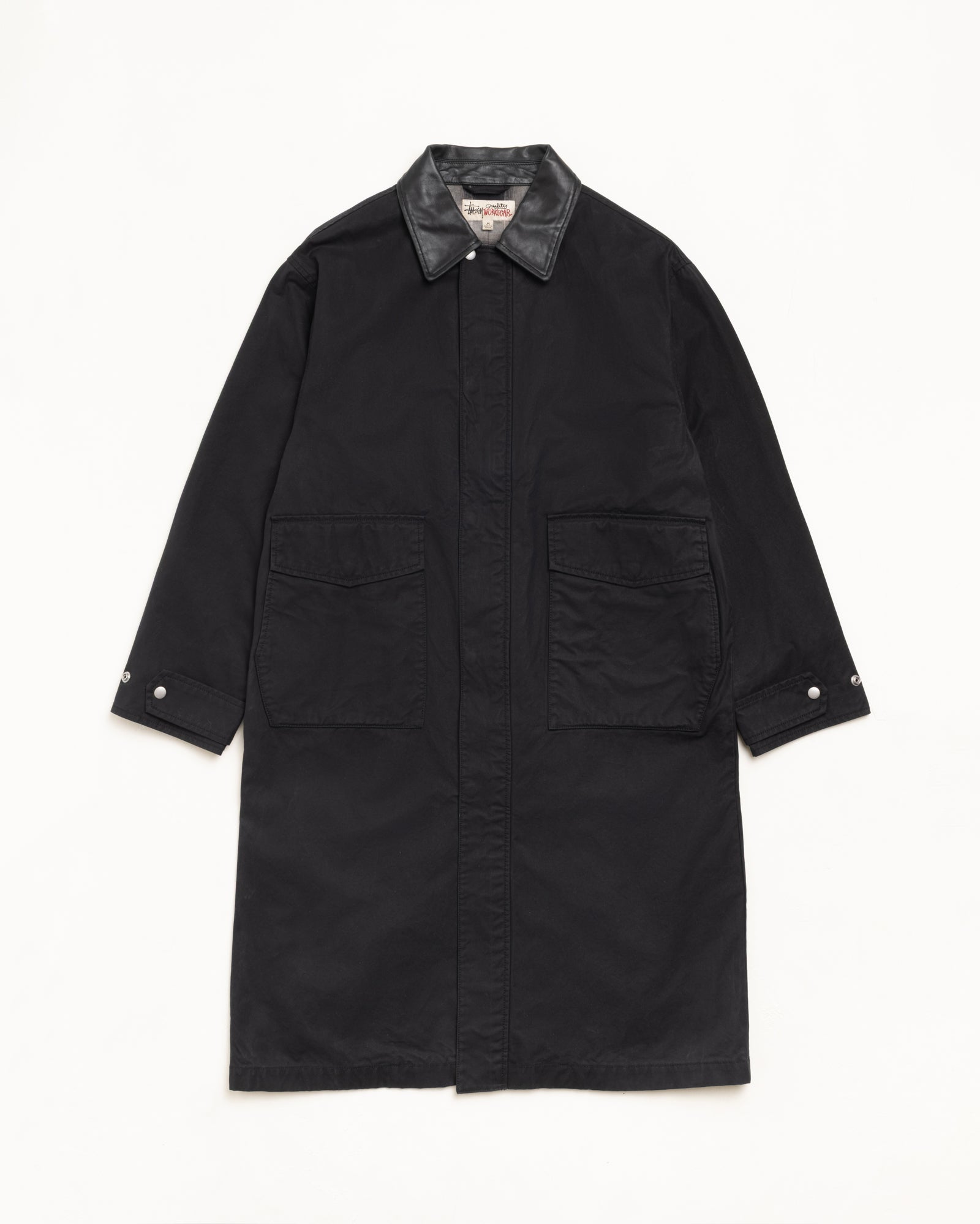 Duster Coat – Black | Outerwear | Stüssy Japan