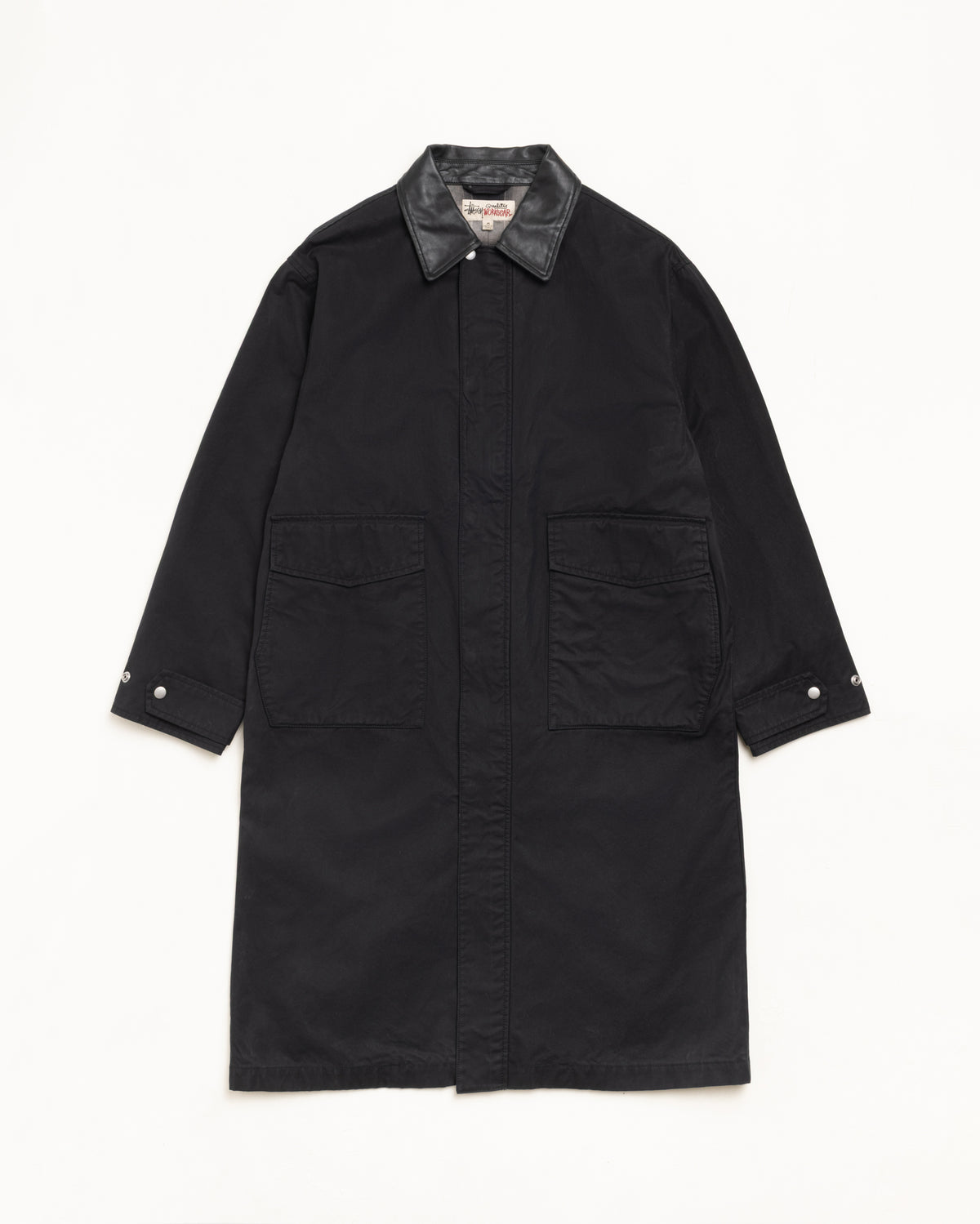 Duster Coat – Black | Outerwear | Stüssy Japan