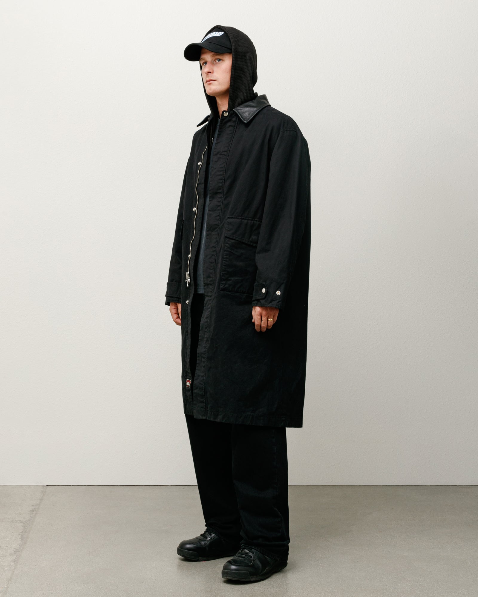 Duster Coat – Black | Outerwear | Stüssy Japan
