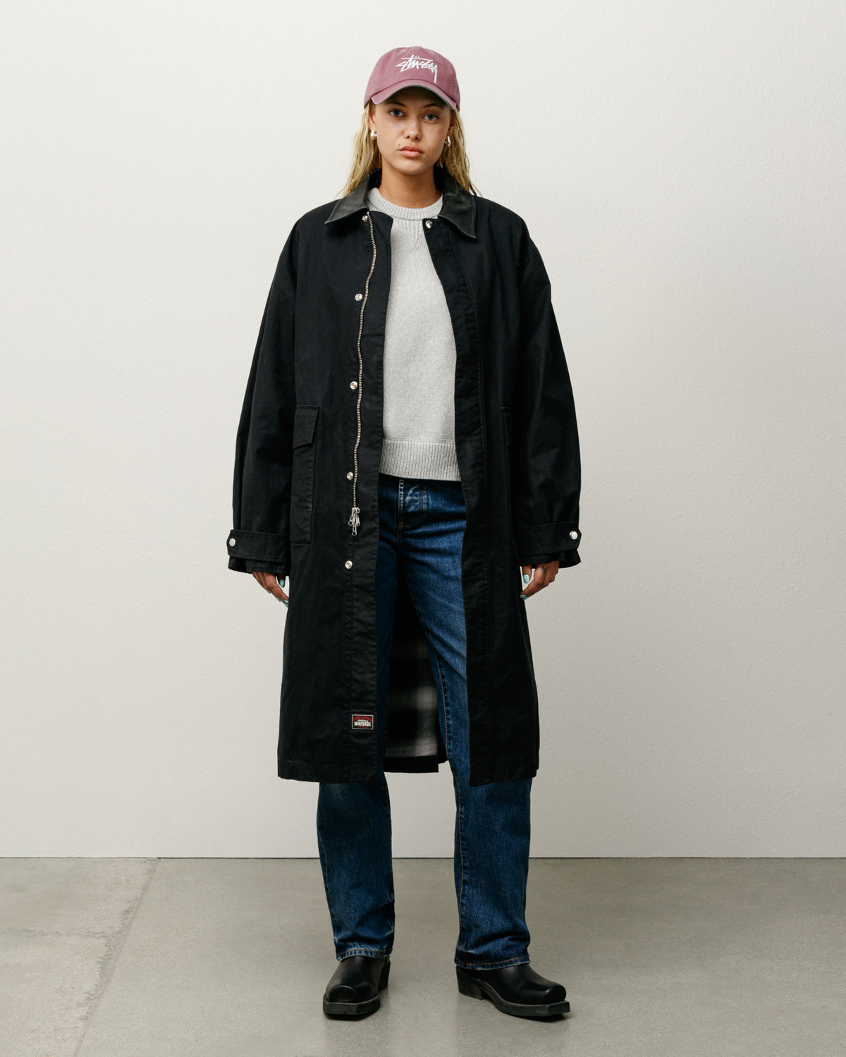 Duster Coat – Black | Outerwear | Stüssy Japan