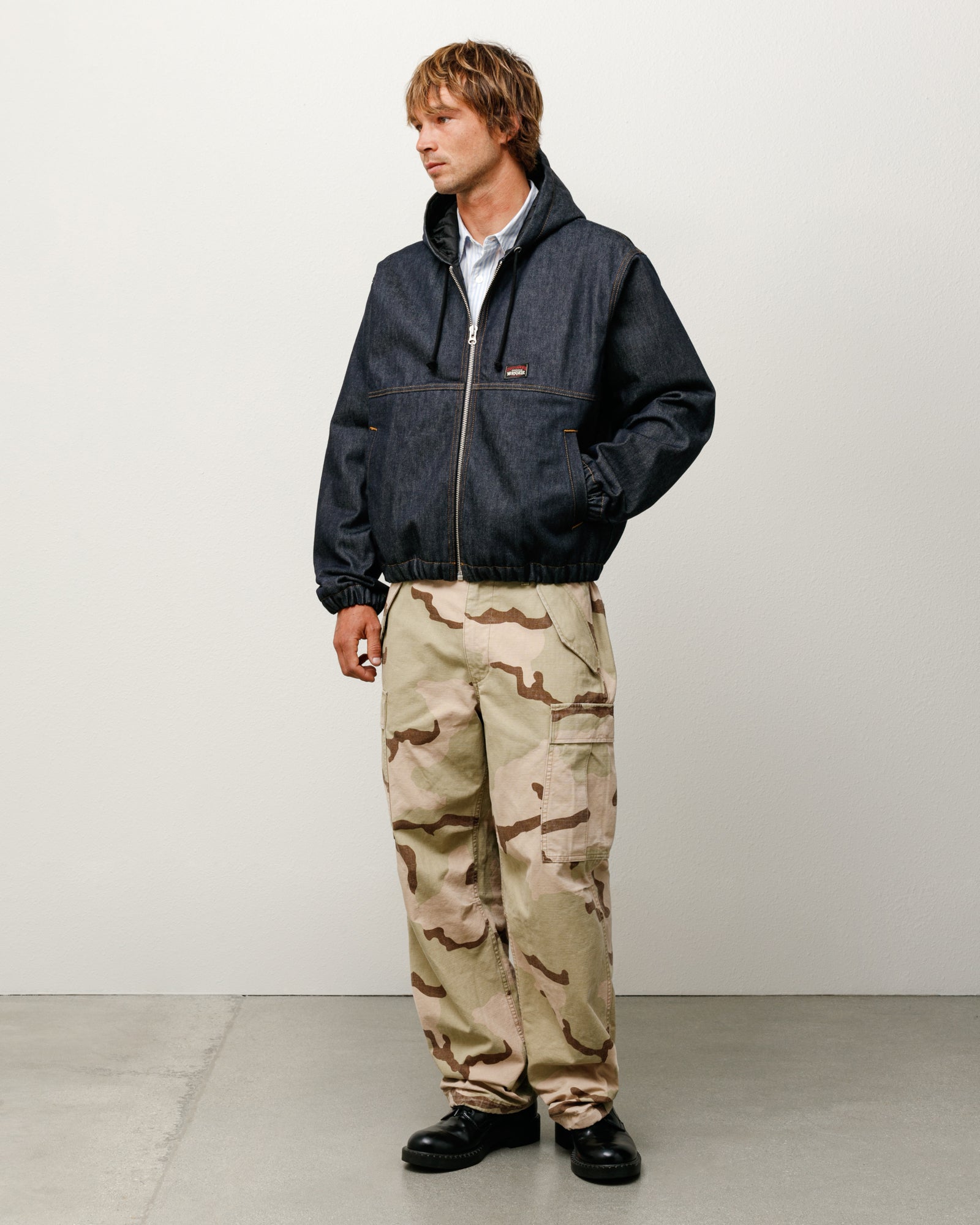 Insulated Work Jacket Raw Denim – Indigo | Outerwear | Stüssy Japan