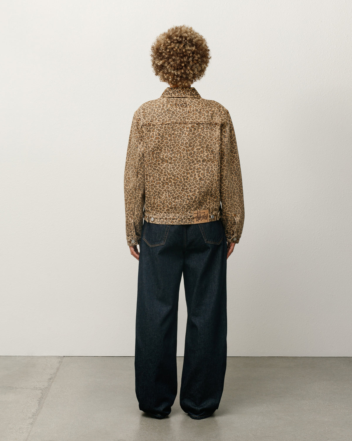Trucker Jacket Denim – Leopard | Outerwear | Stüssy Japan