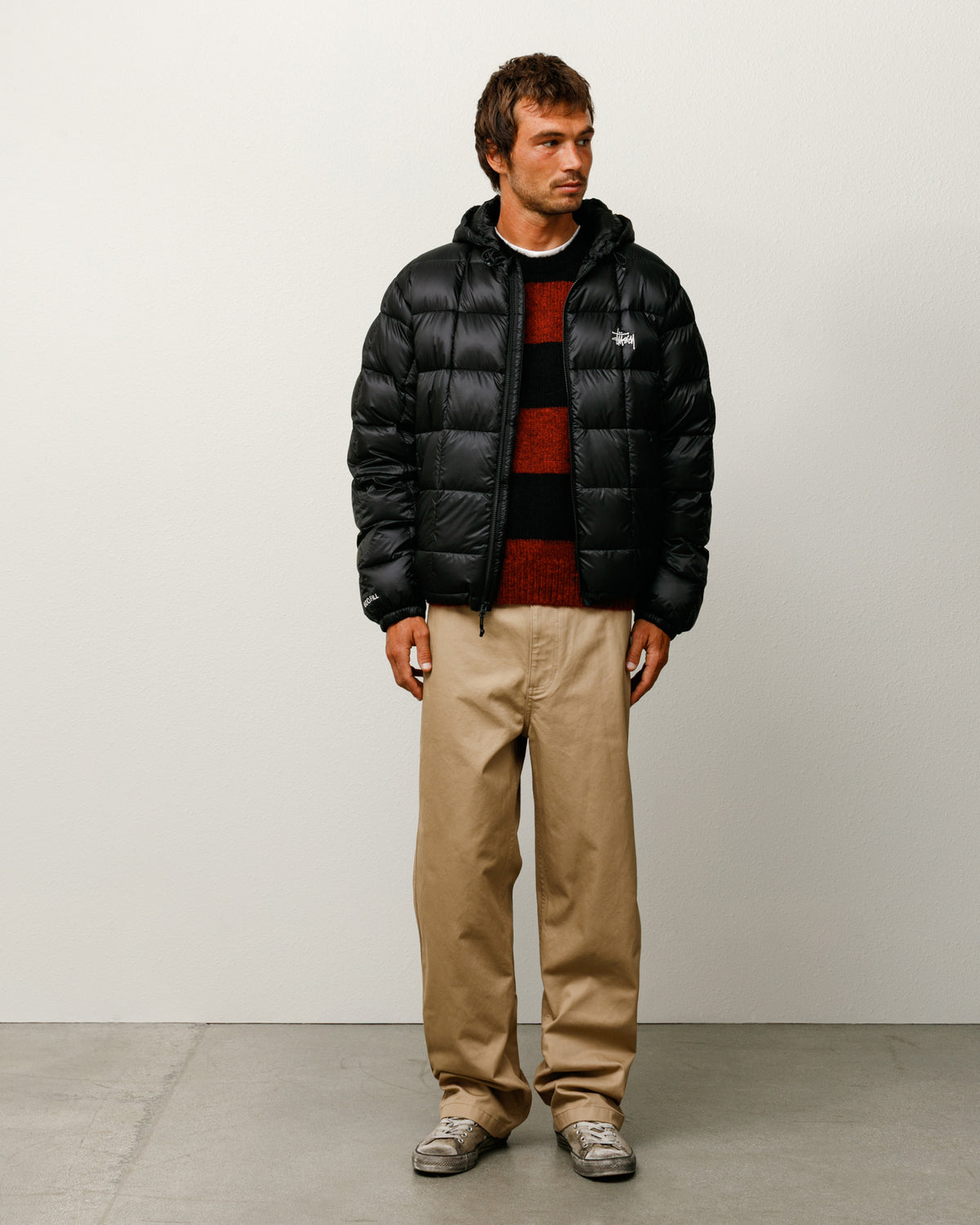 Midweight Hooded Puffer – Black | Outerwear | Stüssy Japan
