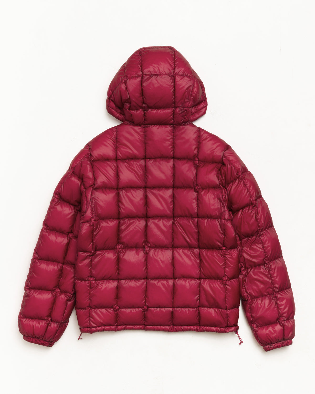 Midweight Hooded Puffer Unisex Long Sleeve In Fucshia