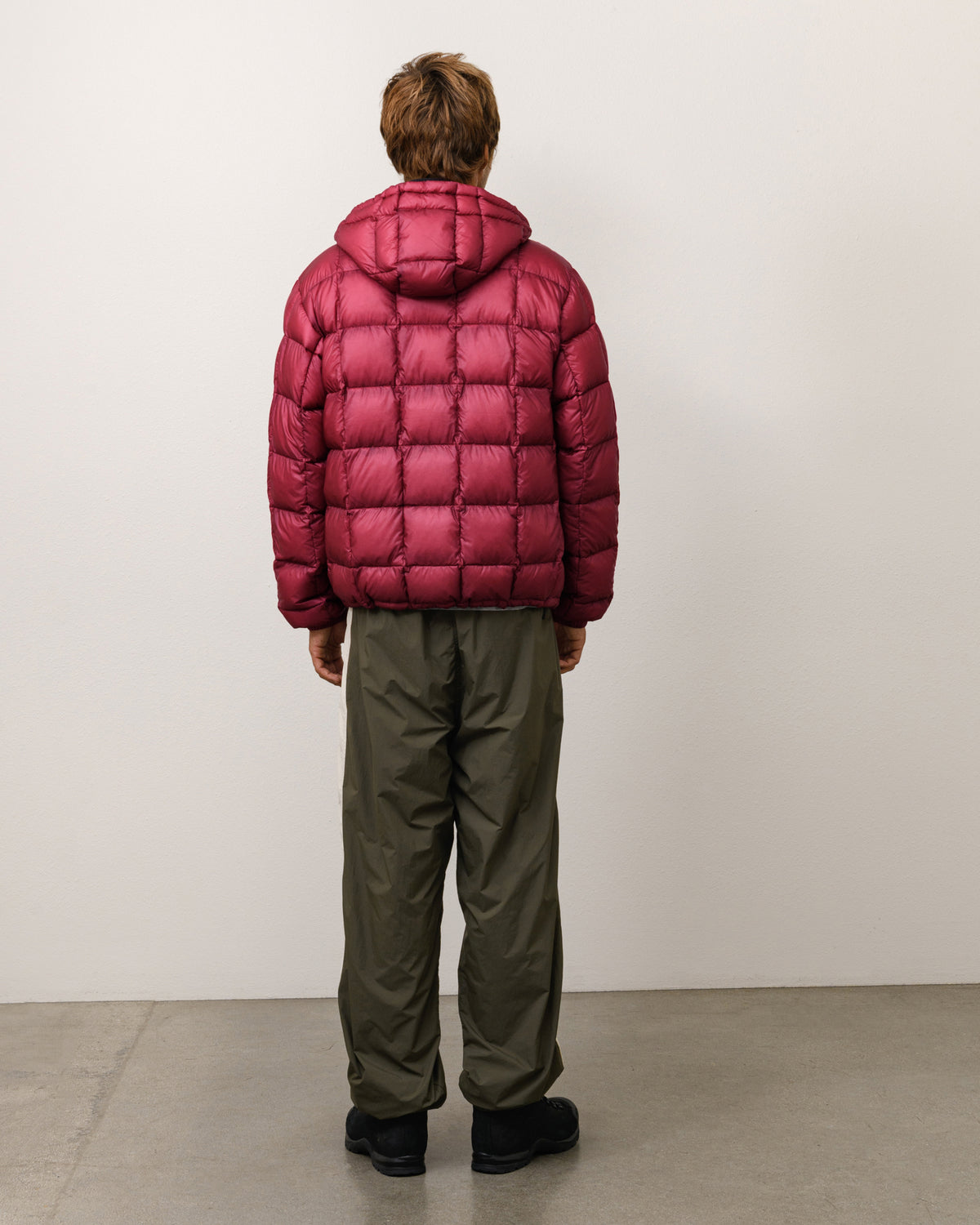 Midweight Hooded Puffer Unisex Long Sleeve In Fucshia
