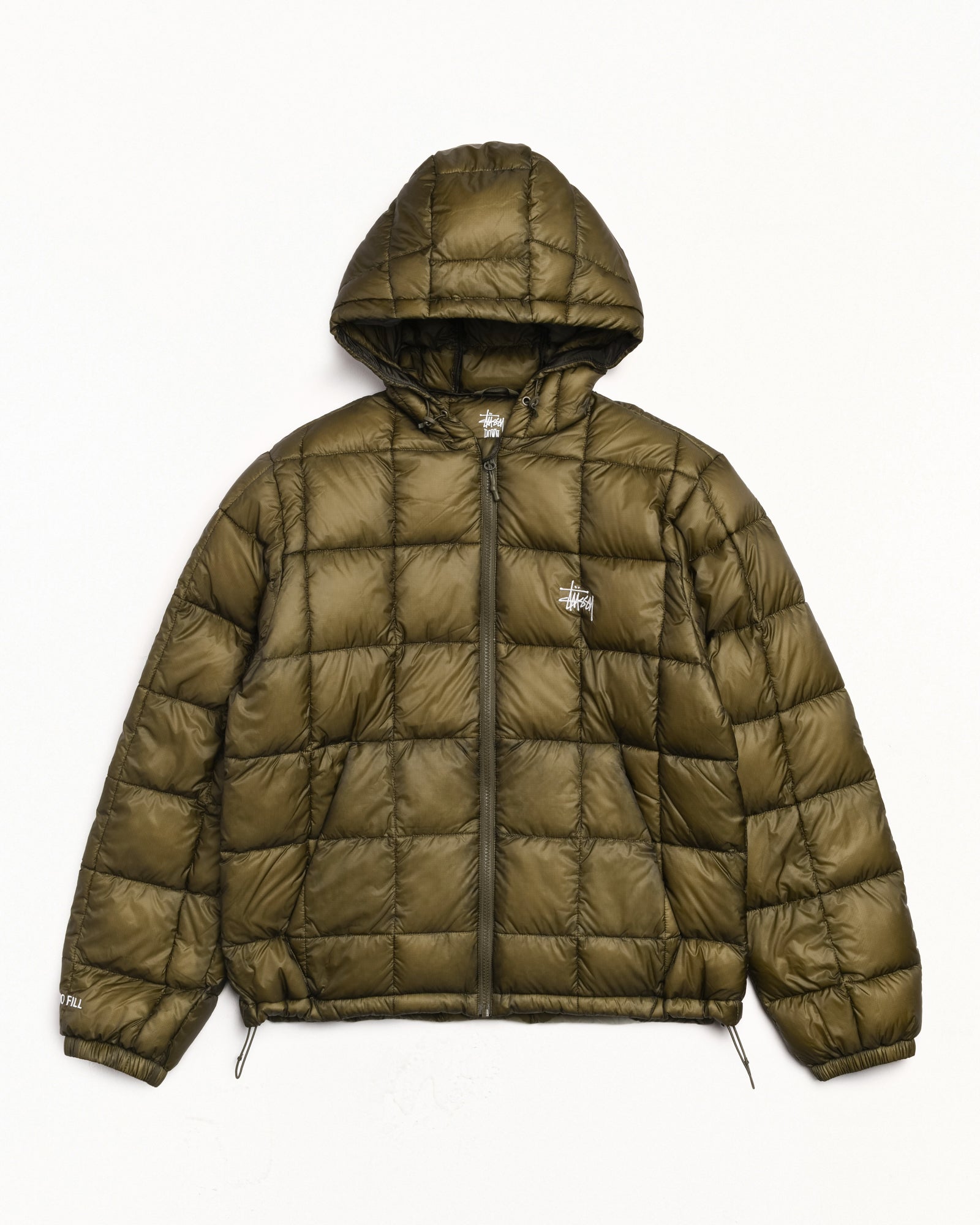 Midweight Hooded Puffer – Olive | Outerwear | Stüssy Japan