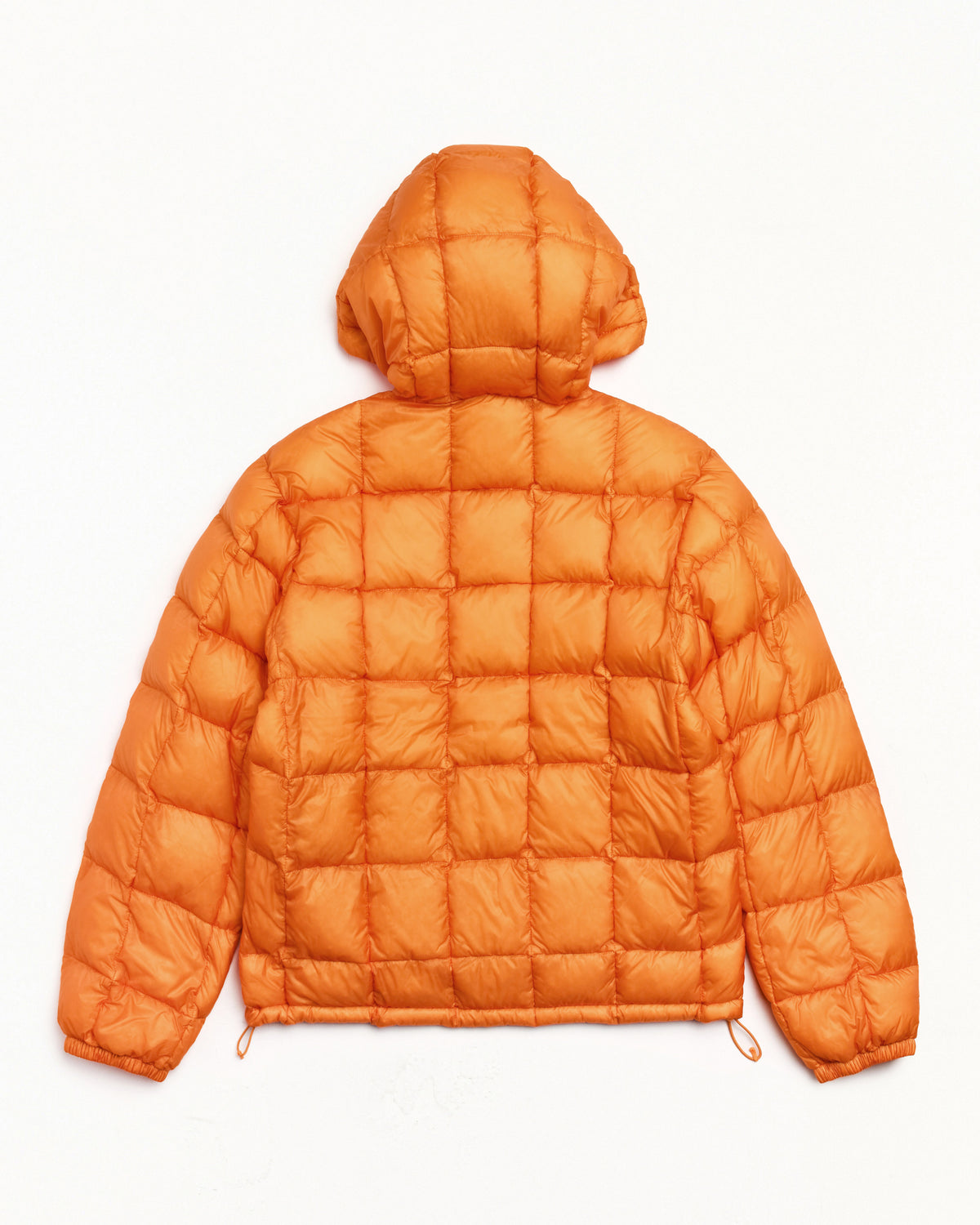 Midweight Hooded Puffer Unisex Long Sleeve In Orange