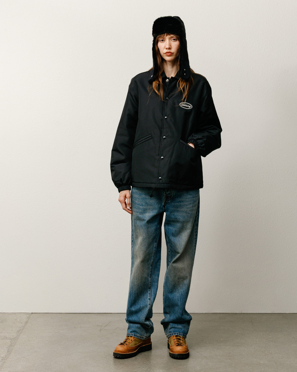 Coaches Jacket – Black | Outerwear | Stüssy Japan