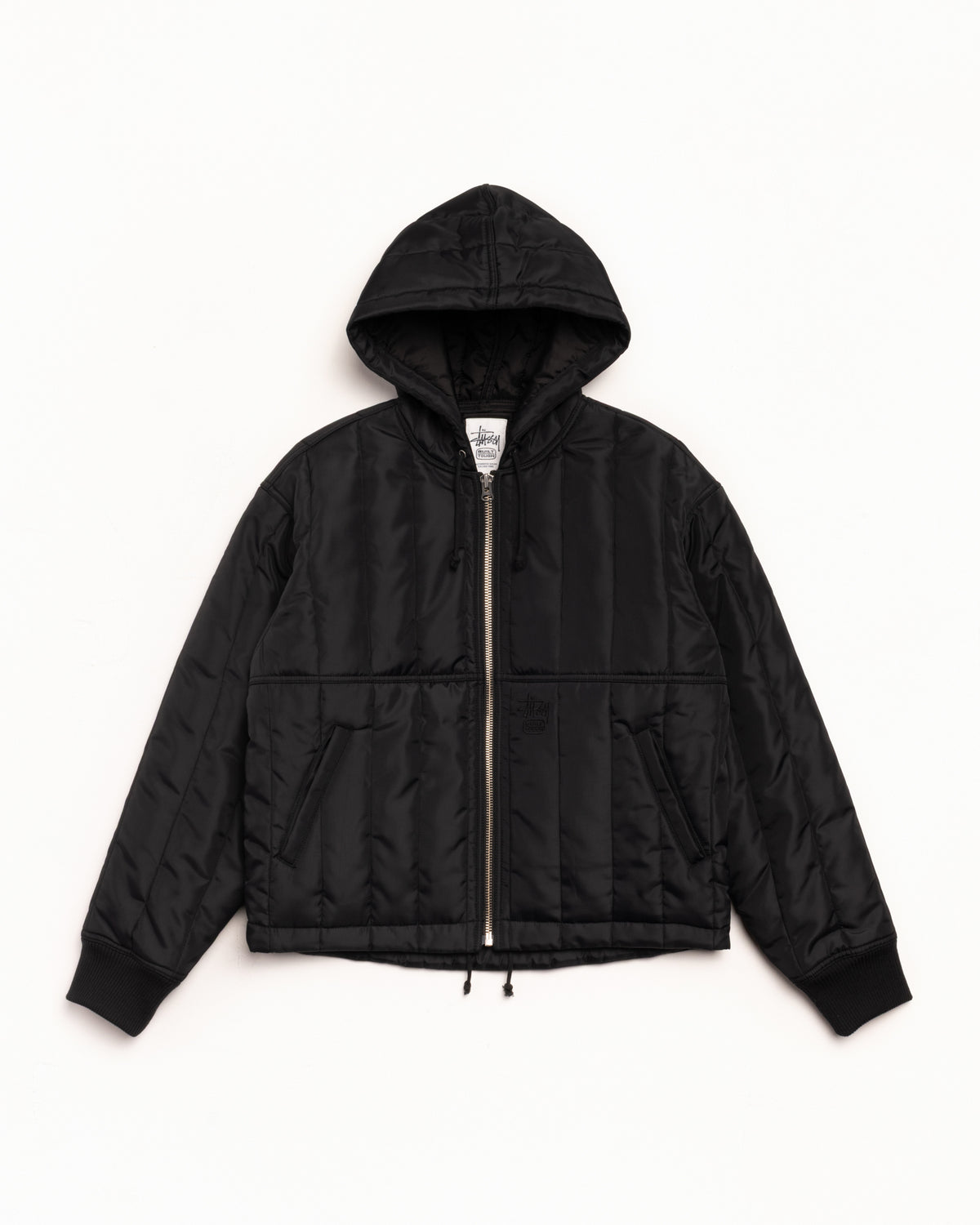 Quilted Nylon Work Jacket – Black | Outerwear | Stüssy Japan