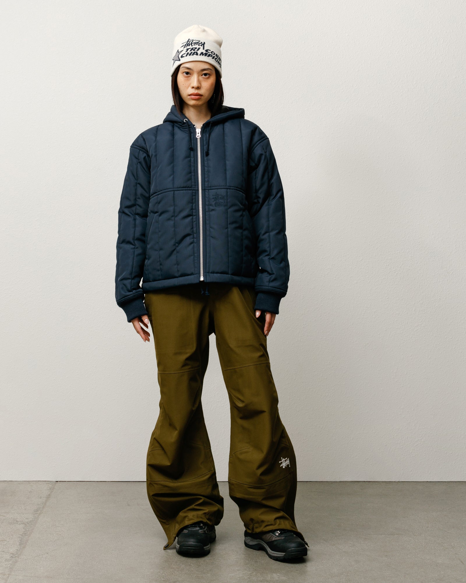 Quilted Nylon Work Jacket – Navy | Outerwear | Stüssy Japan