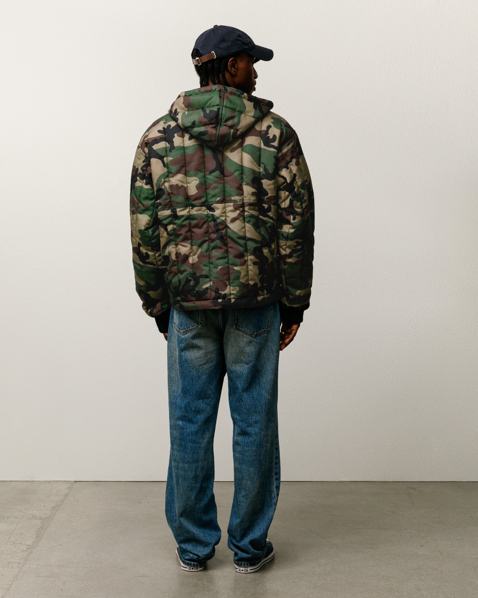 Quilted Nylon Work Jacket – Woodland Camo | Outerwear | Stüssy Japan