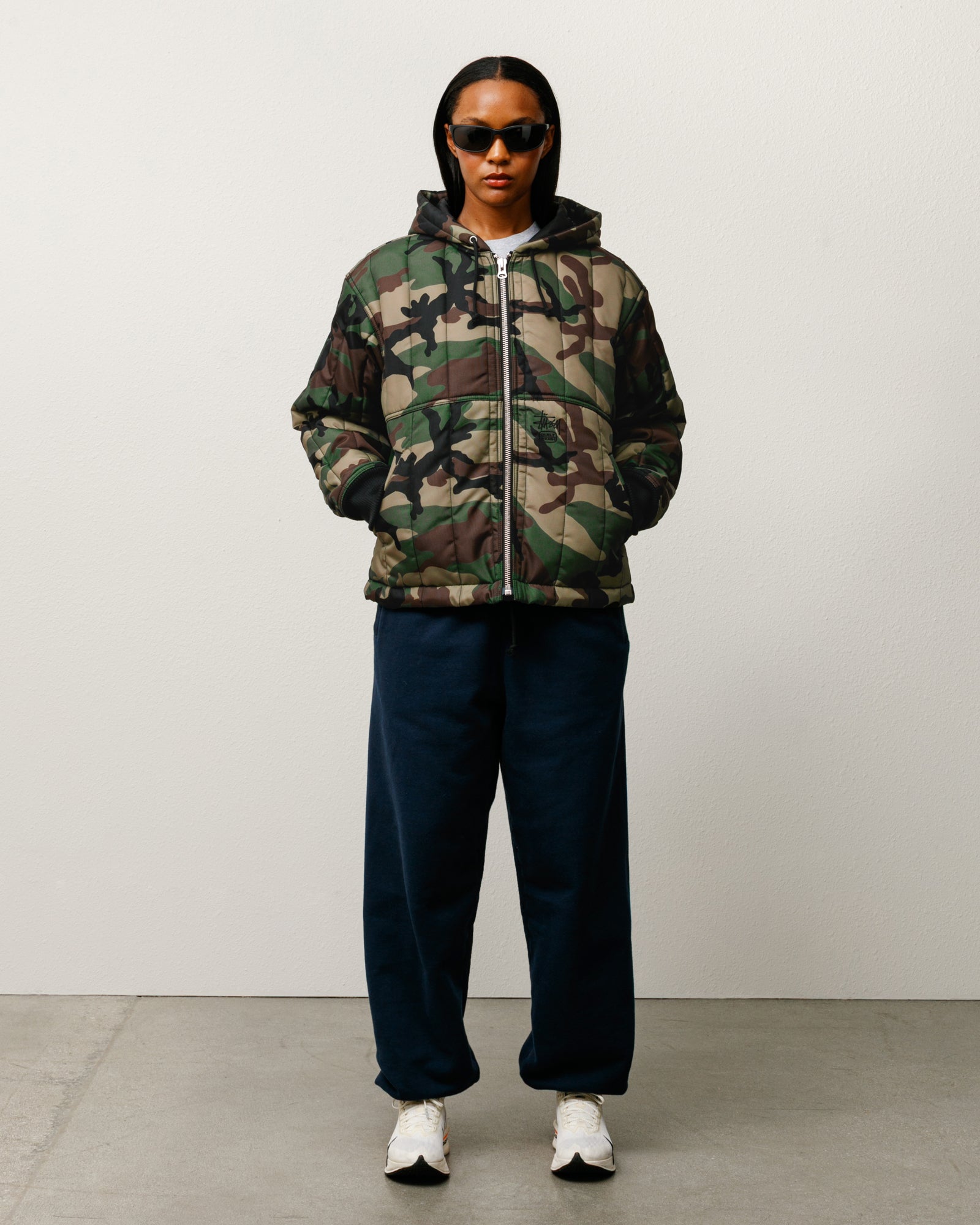 Quilted Nylon Work Jacket – Woodland Camo | Outerwear | Stüssy Japan