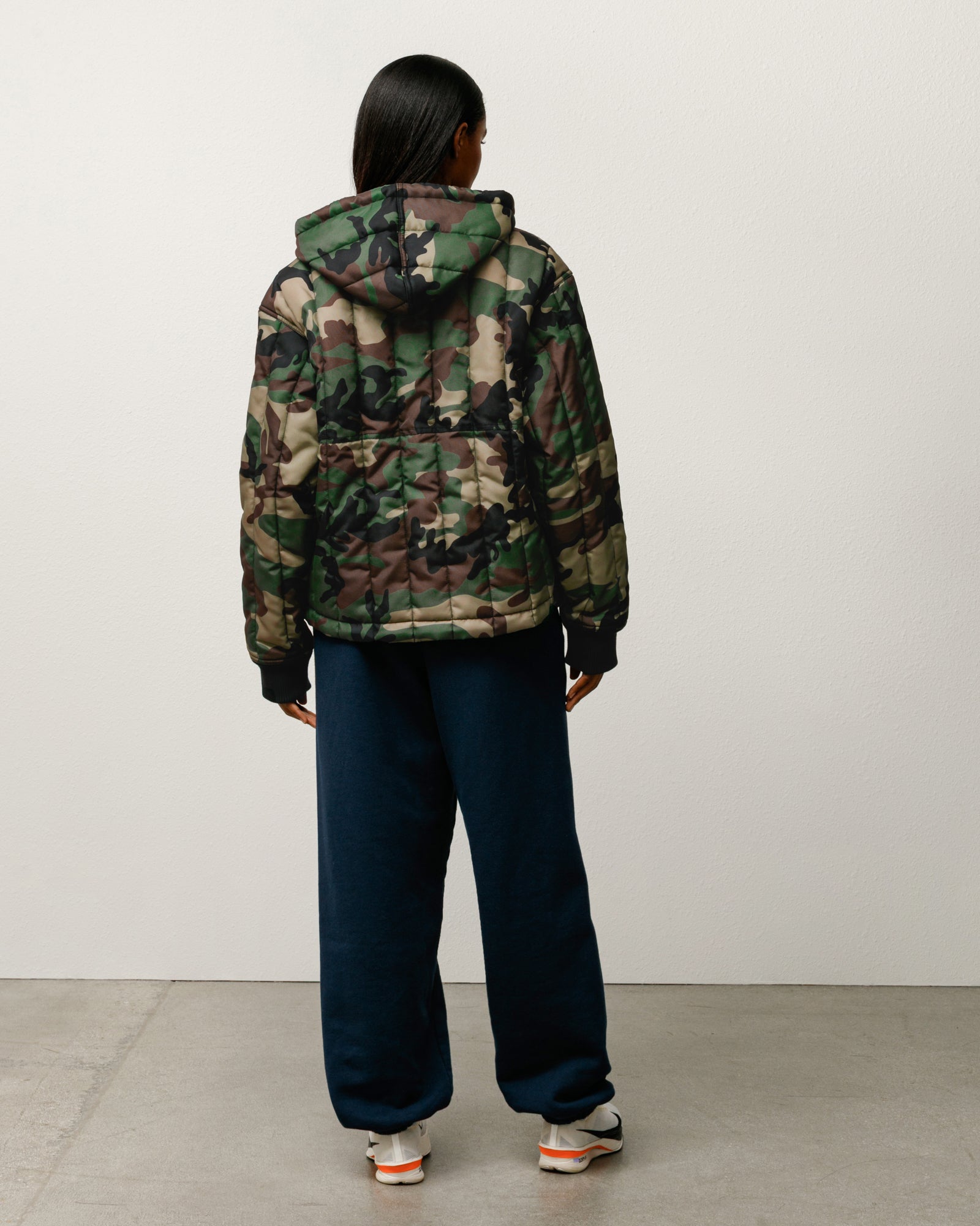 Quilted Nylon Work Jacket – Woodland Camo | Outerwear | Stüssy Japan