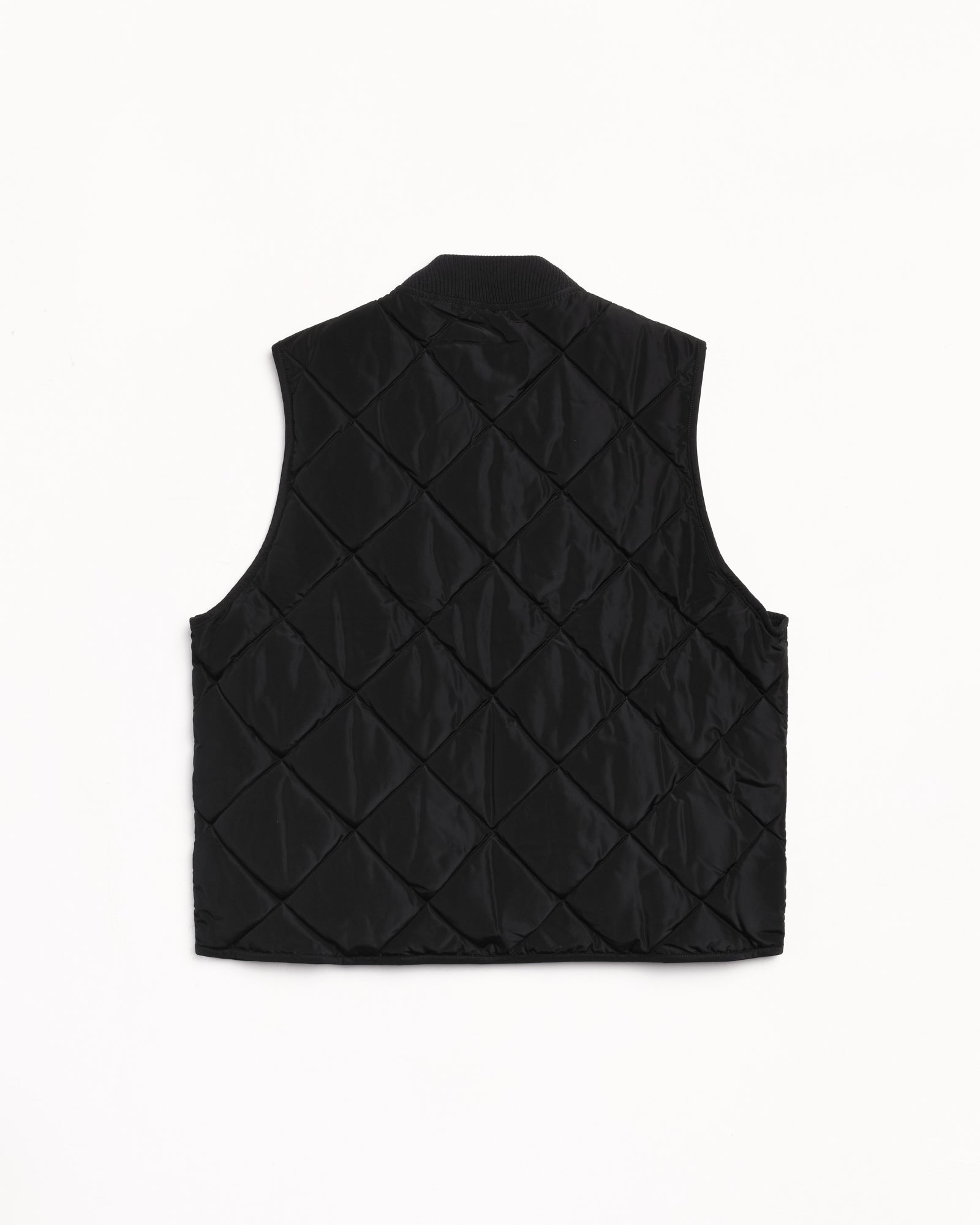 STUSSY DIAMOND QUILTED VEST ブラック　サイズXL STUSSY DIAMOND QUILTED VEST ブラック サイズXL 【公式通販】