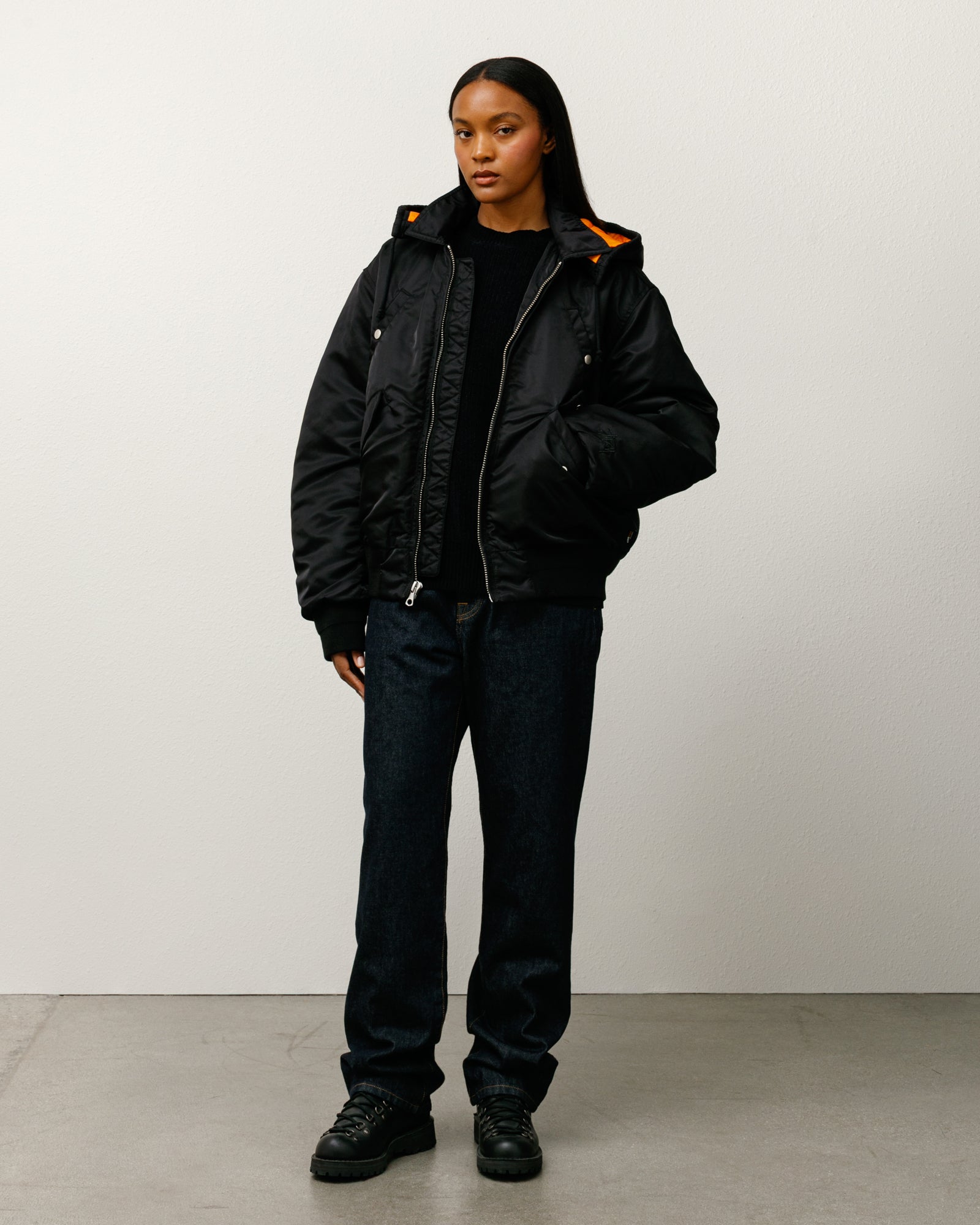 Flight Bomber – Black | Outerwear | Stüssy Japan