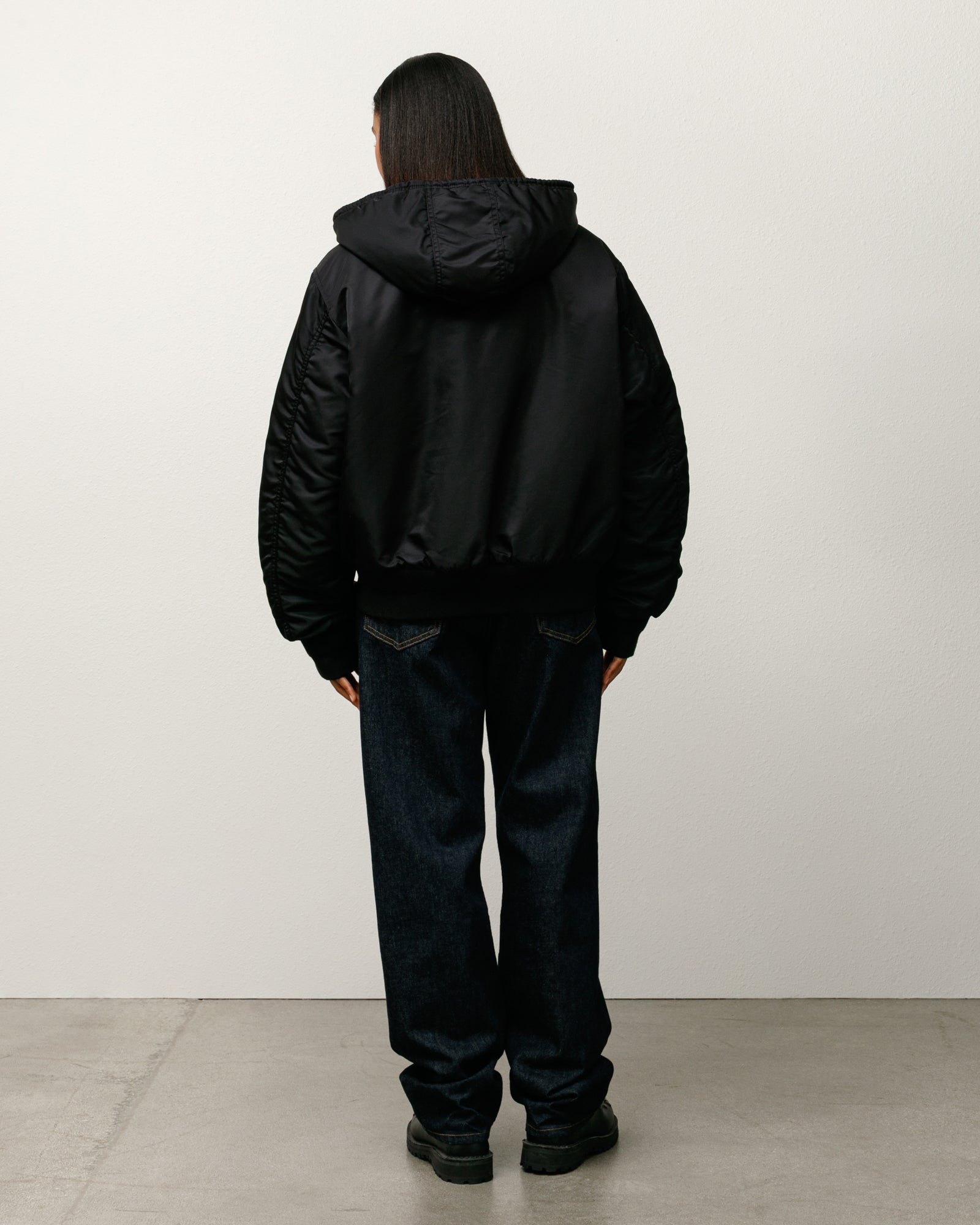 Flight Bomber – Black | Outerwear | Stüssy Japan