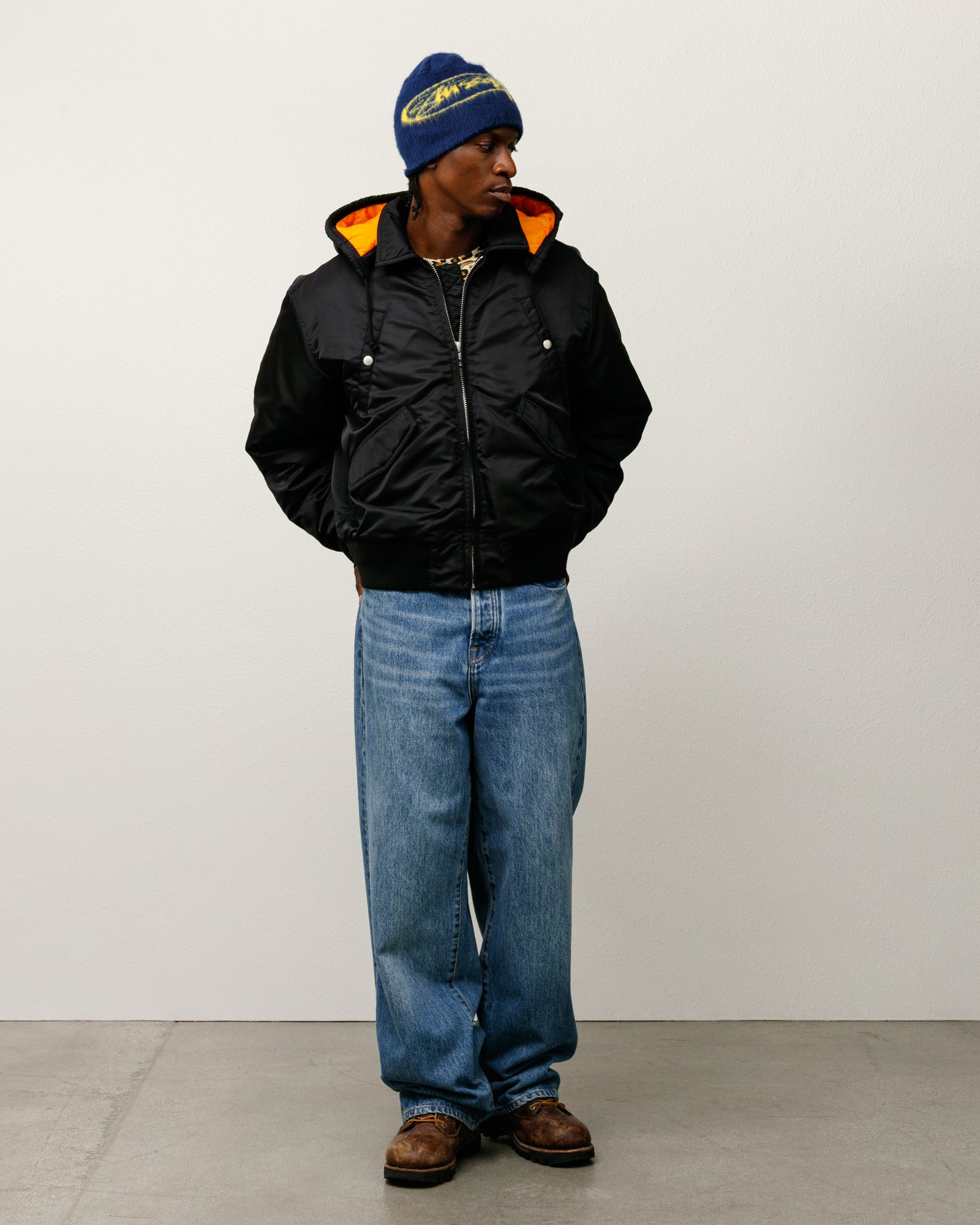 Flight Bomber – Black | Outerwear | Stüssy Japan