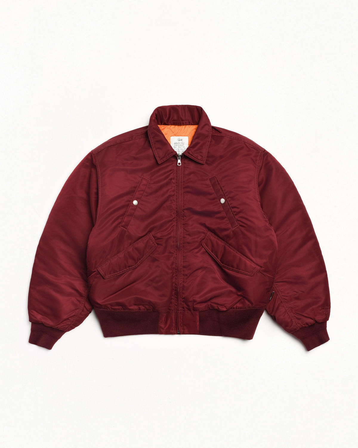 Flight Bomber – Burgundy | Outerwear | Stüssy Japan