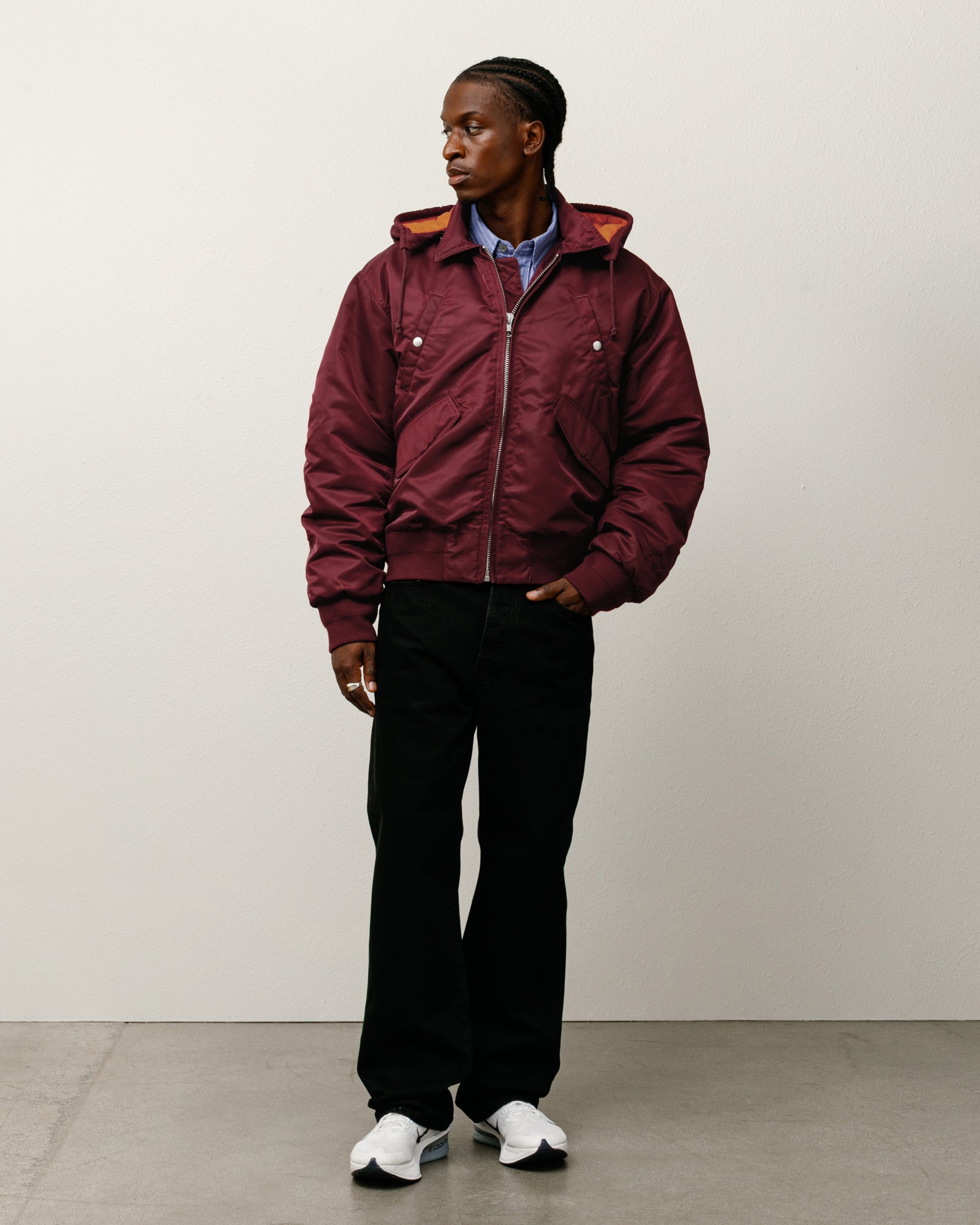 Flight Bomber – Burgundy | Outerwear | Stüssy Japan