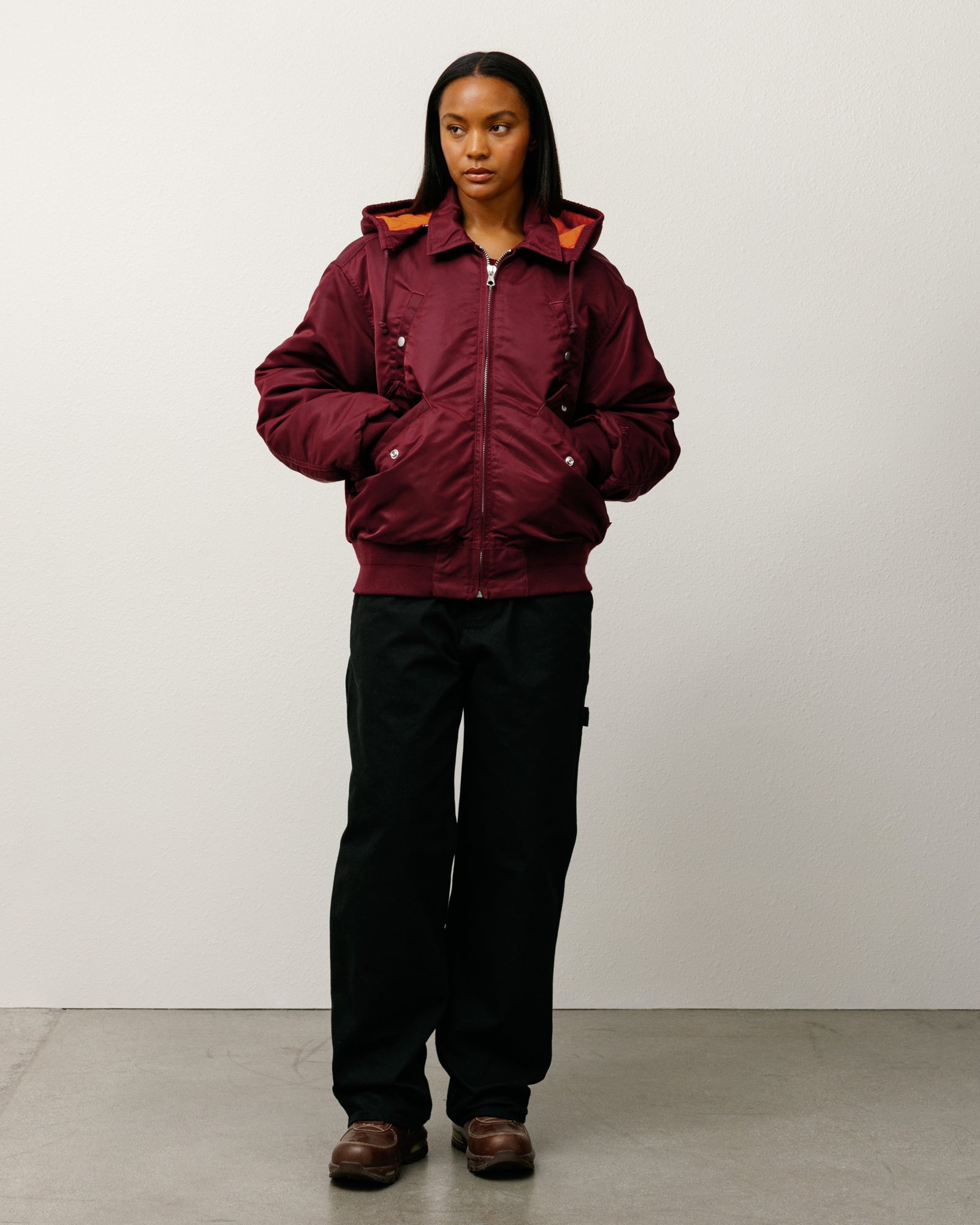 Flight Bomber – Burgundy | Outerwear | Stüssy Japan