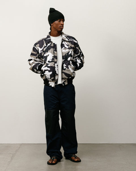 Flight Bomber Mens Long Sleeve In Snow Camo