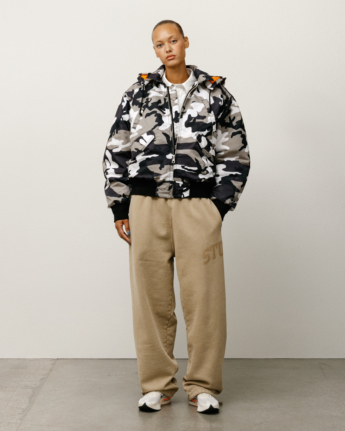 Flight Bomber – Snow Camo | Outerwear | Stüssy Japan