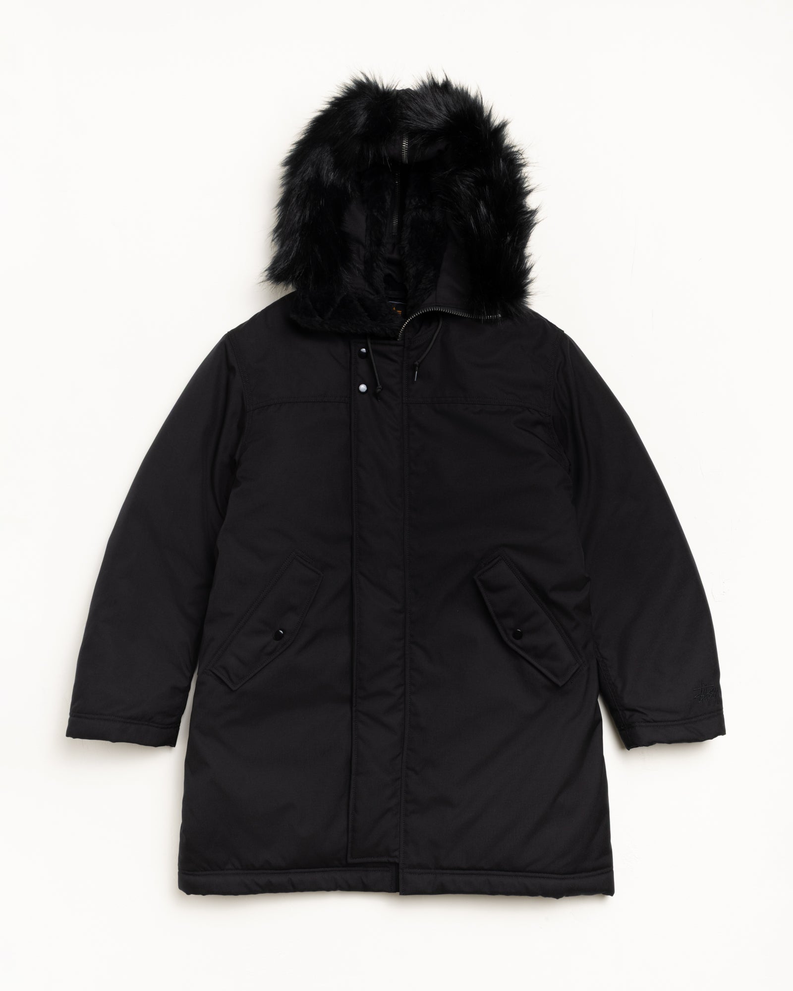 Stüssy Alpha Winter Parka – Black | Outerwear | Stüssy Japan