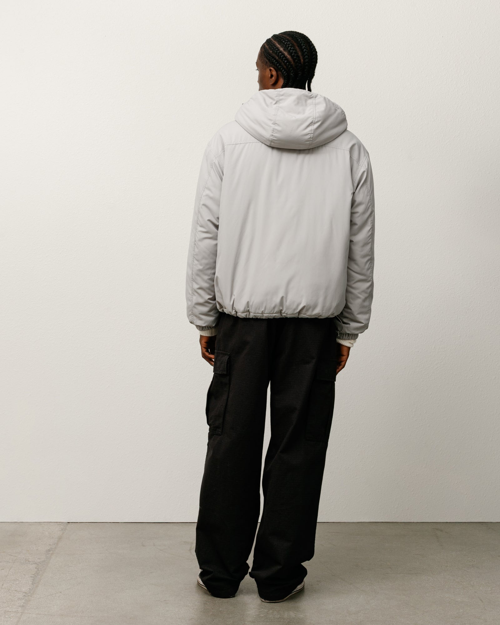 Insulated Hooded Jacket – Grey | Outerwear | Stüssy Japan