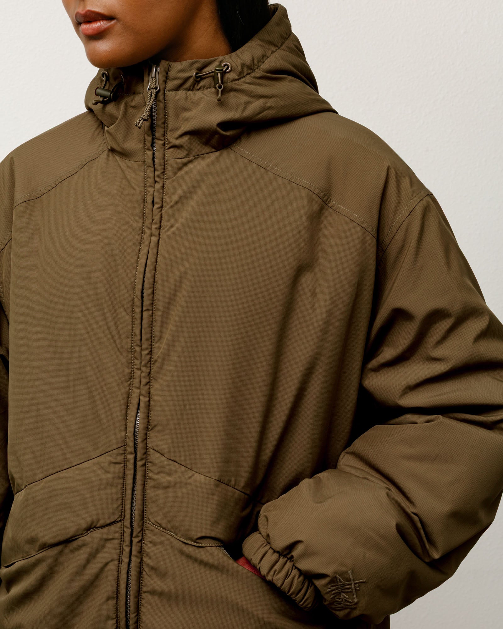 Insulated Hooded Jacket – Olive | Outerwear | Stüssy Japan