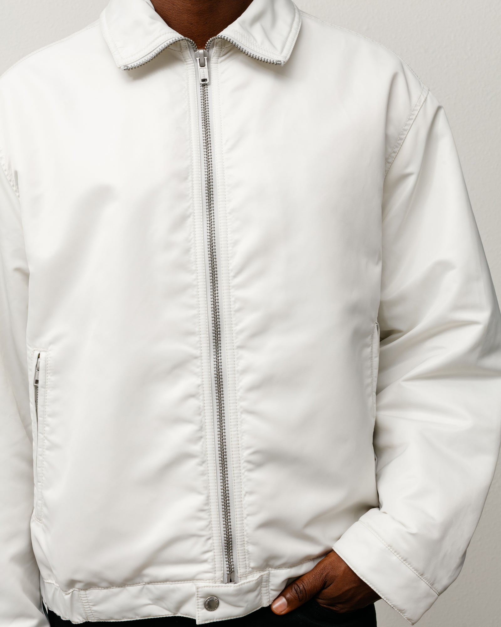 Pile Lined Zip Jacket – Bone | Outerwear | Stüssy Japan
