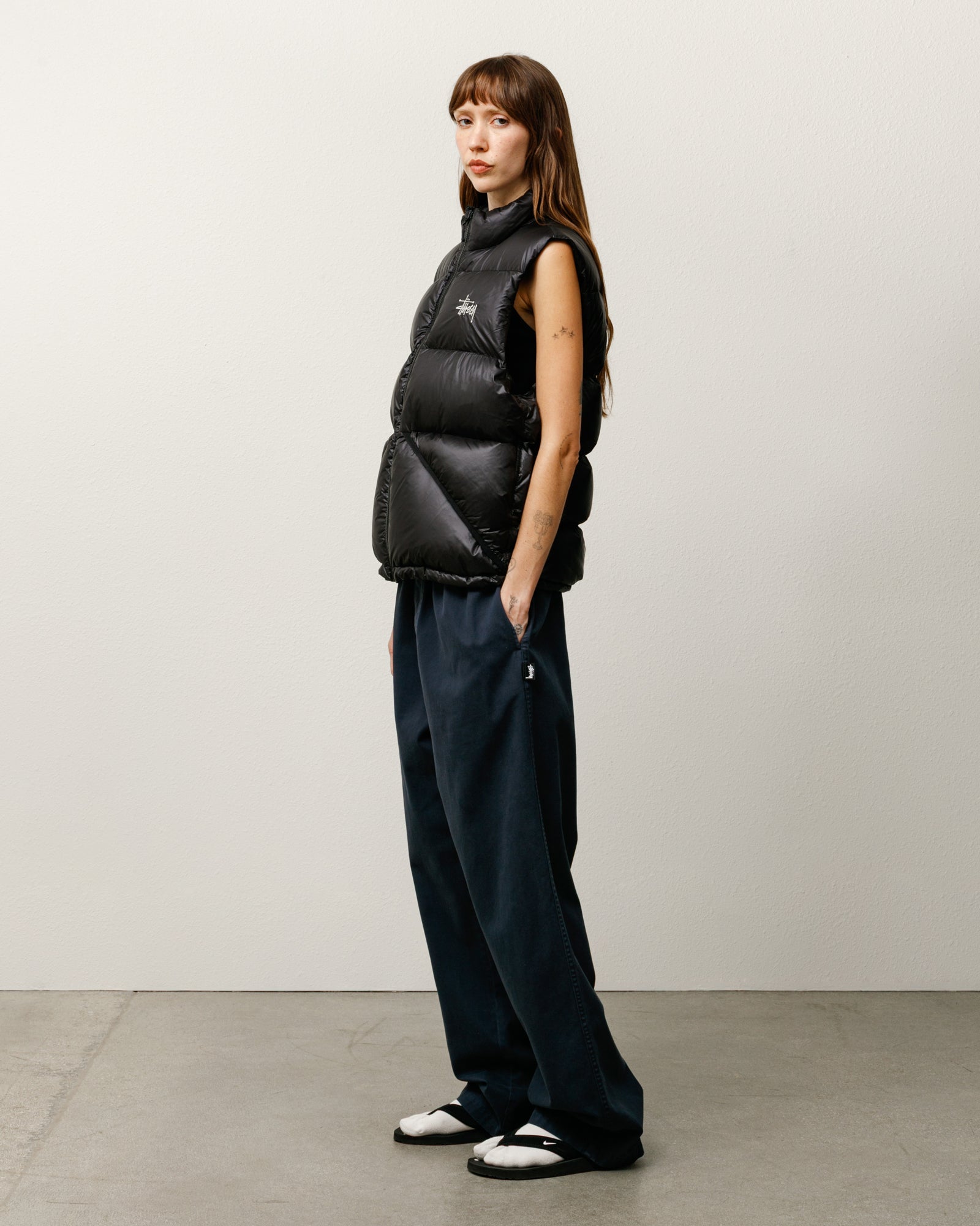 Micro Ripstop Down Vest – Black | Outerwear | Stüssy Japan