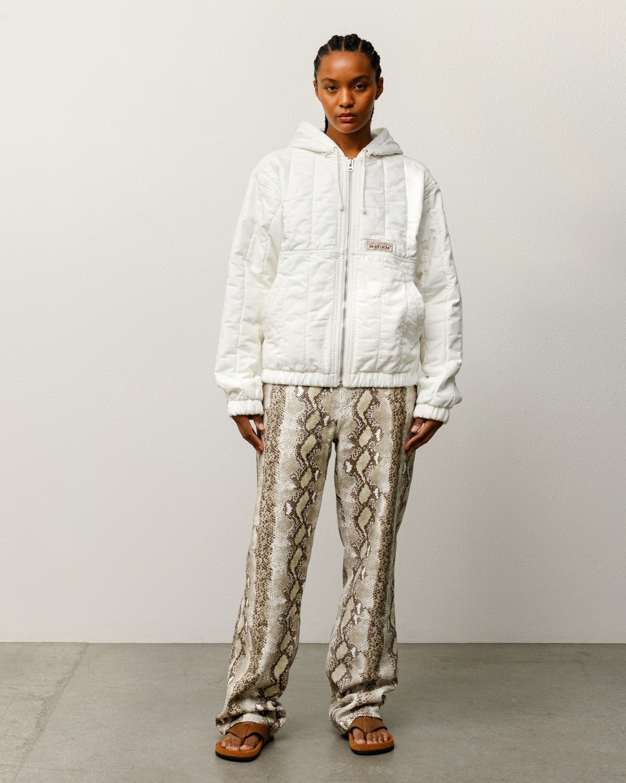 Quilted Canvas Work Jacket – Bone | Outerwear | Stüssy Japan