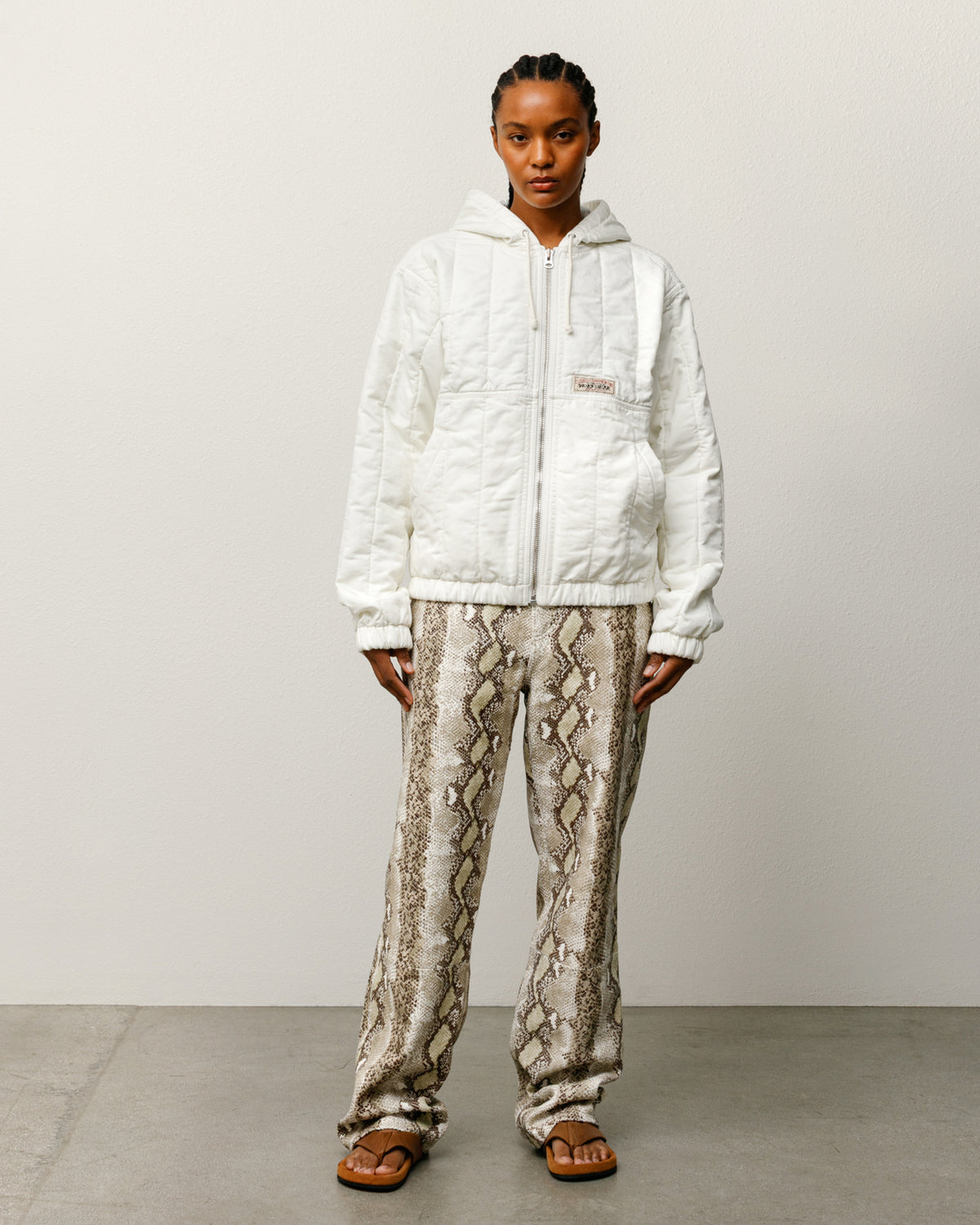 Quilted Canvas Work Jacket – Bone | Outerwear | Stüssy Japan
