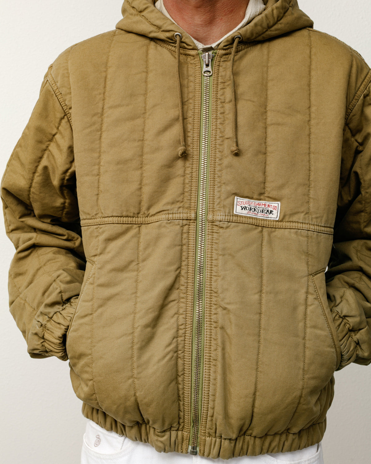 Quilted Canvas Work Jacket – Olive | Outerwear | Stüssy Japan