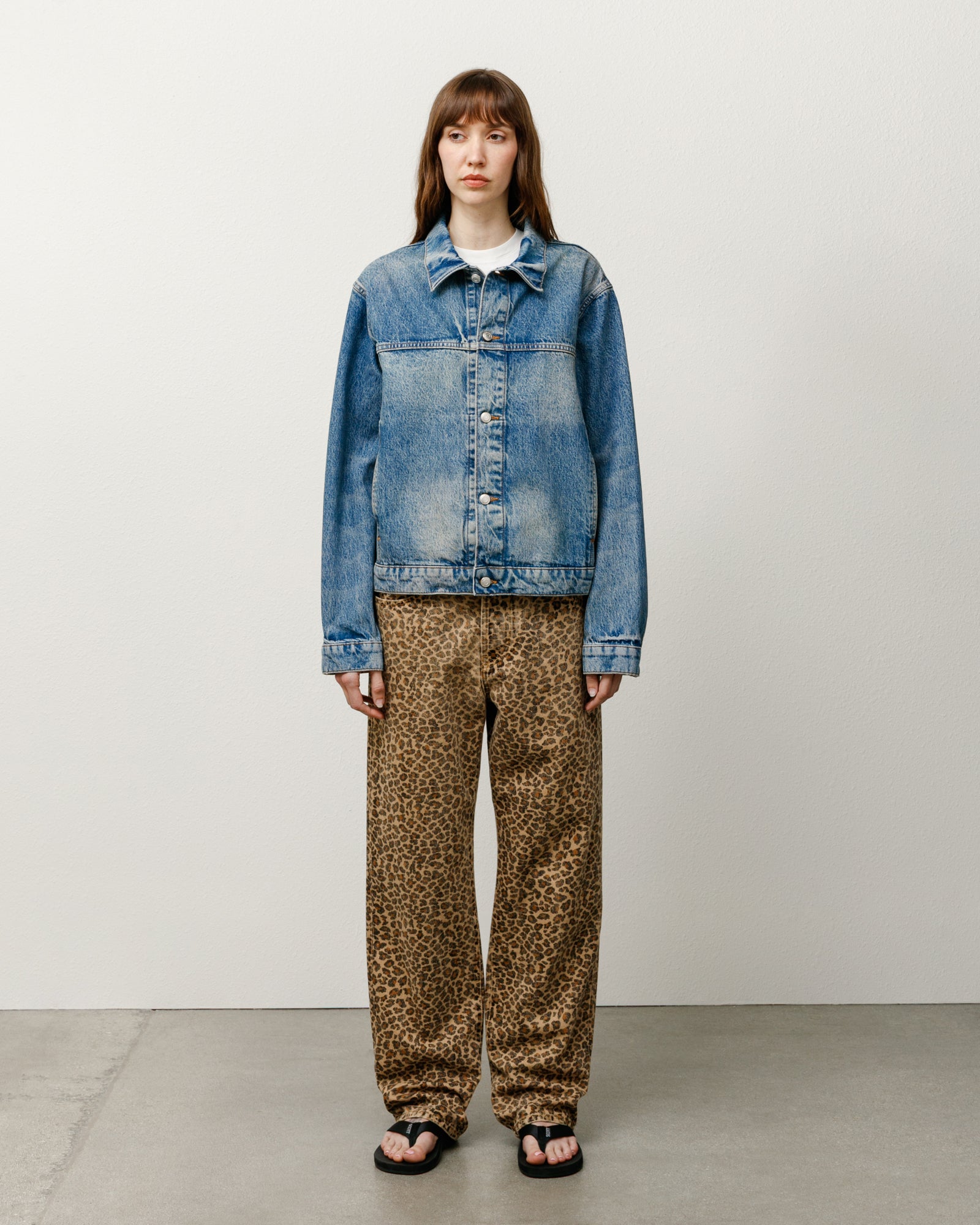 Trucker Denim La Mens Long Sleeve In Indigo La