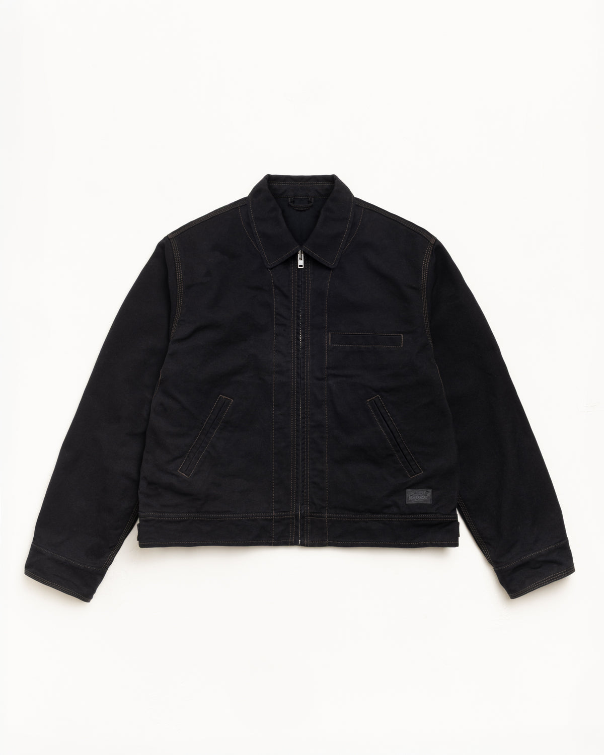 Work Jacket Collared – Black | Outerwear | Stüssy Japan